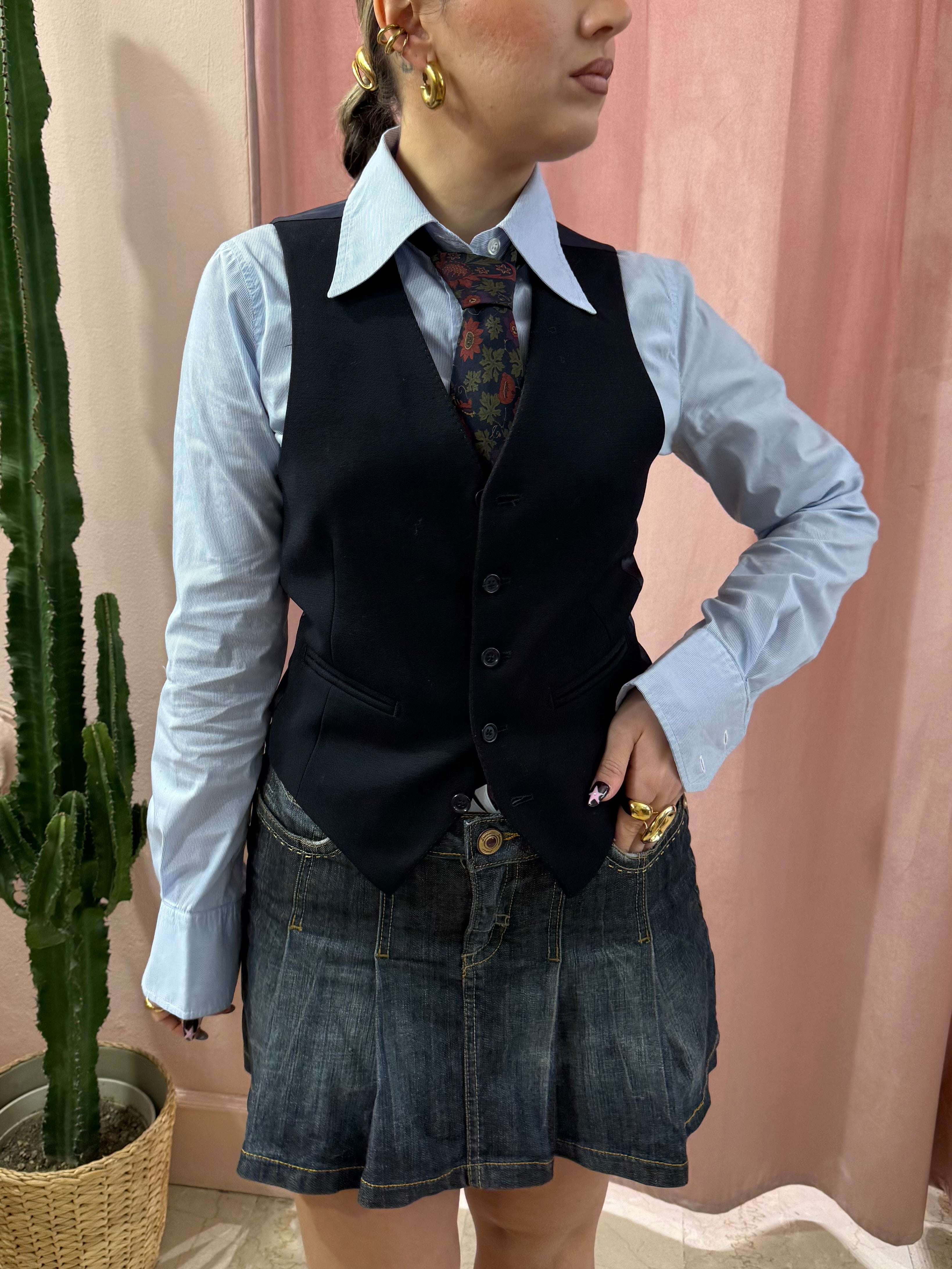 Gilet sartoriale blu notte