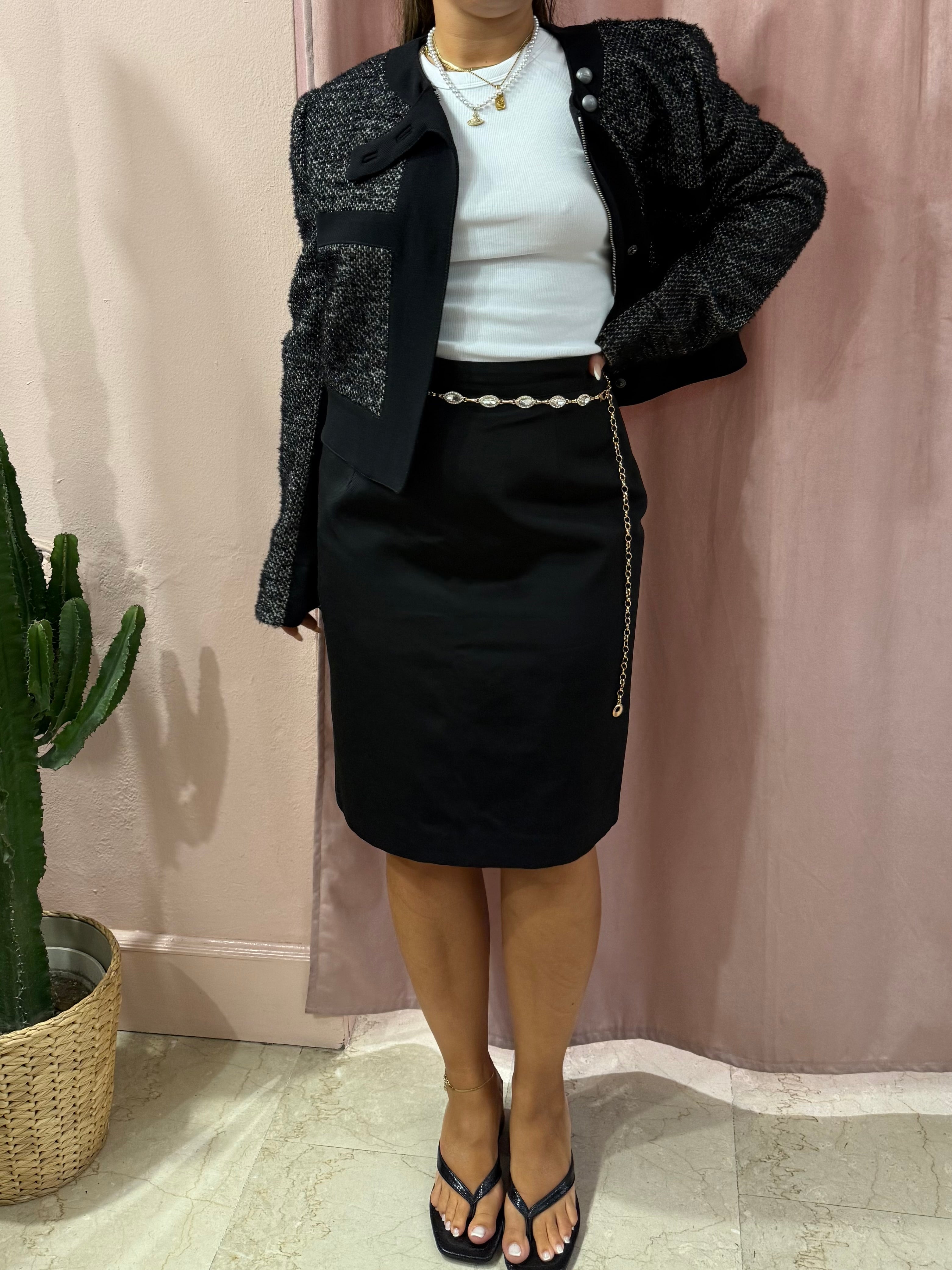 Gonna midi Fendi nera