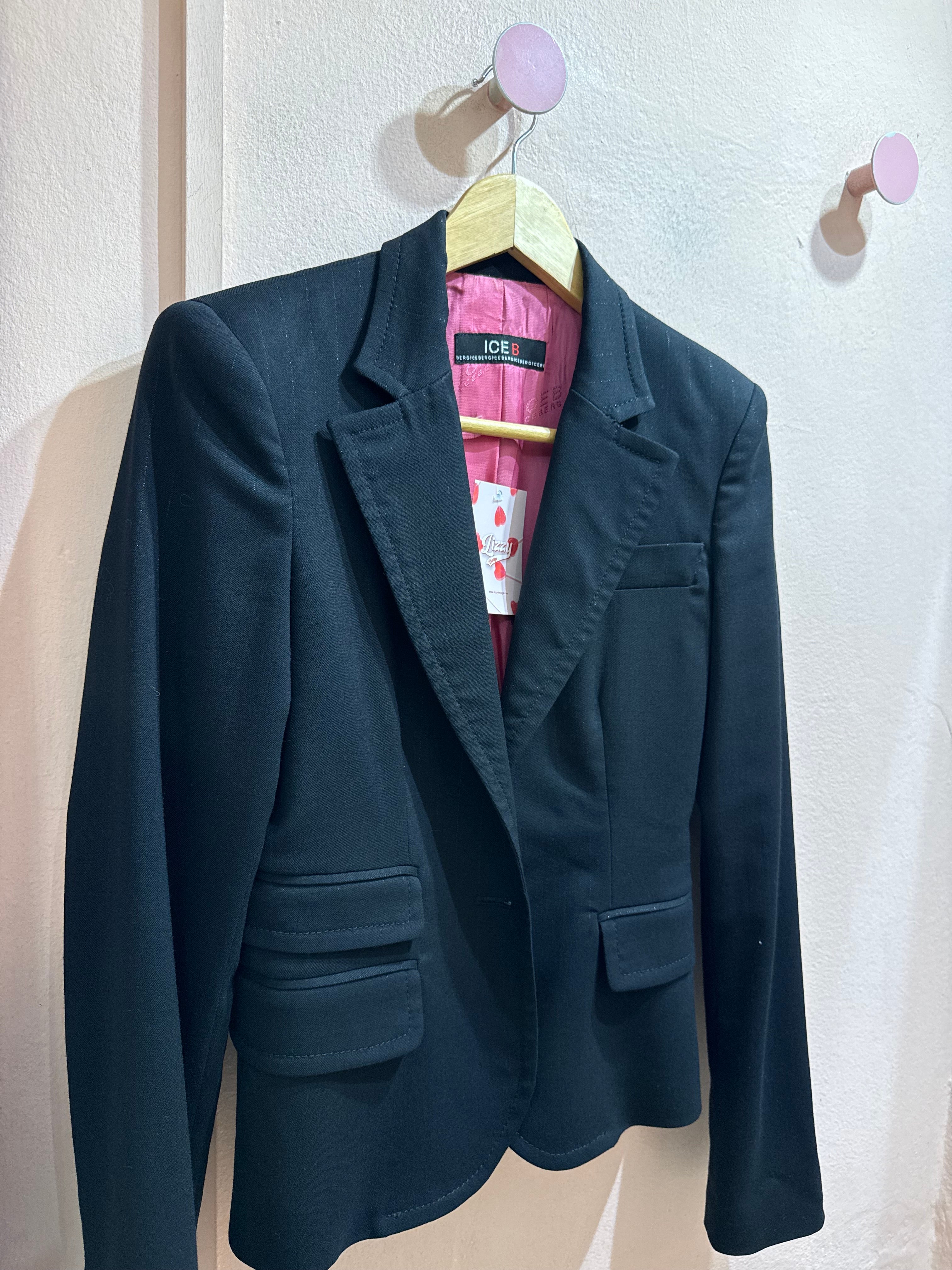 Blazer Iceberg 00s nero gessato