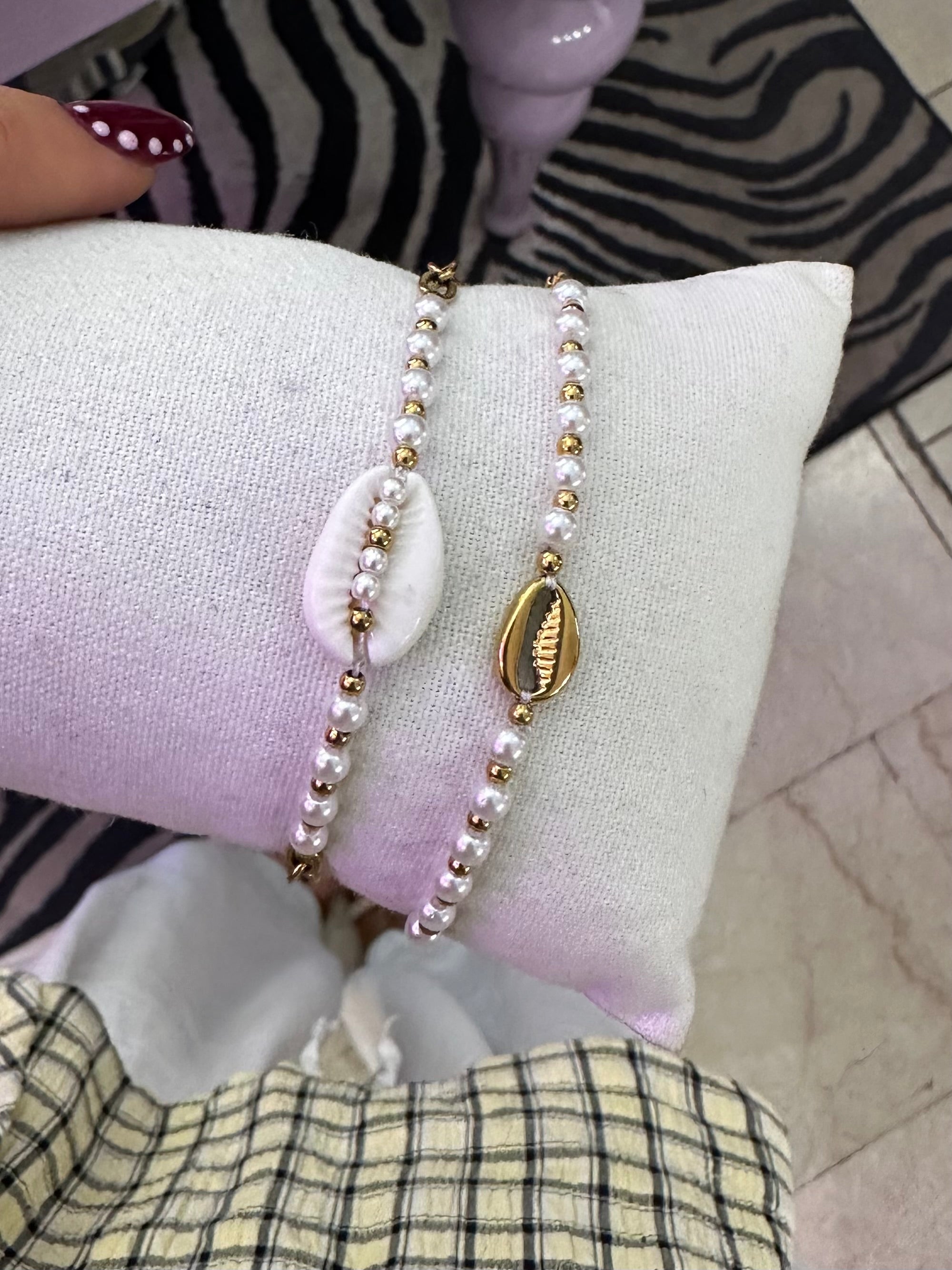 Bracciale conchiglia doppio