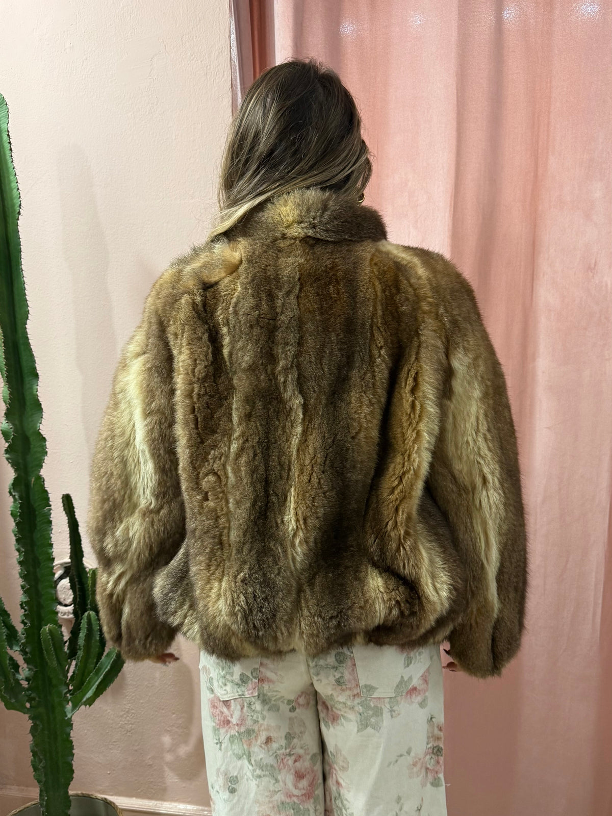 Pelliccia vintage crop
