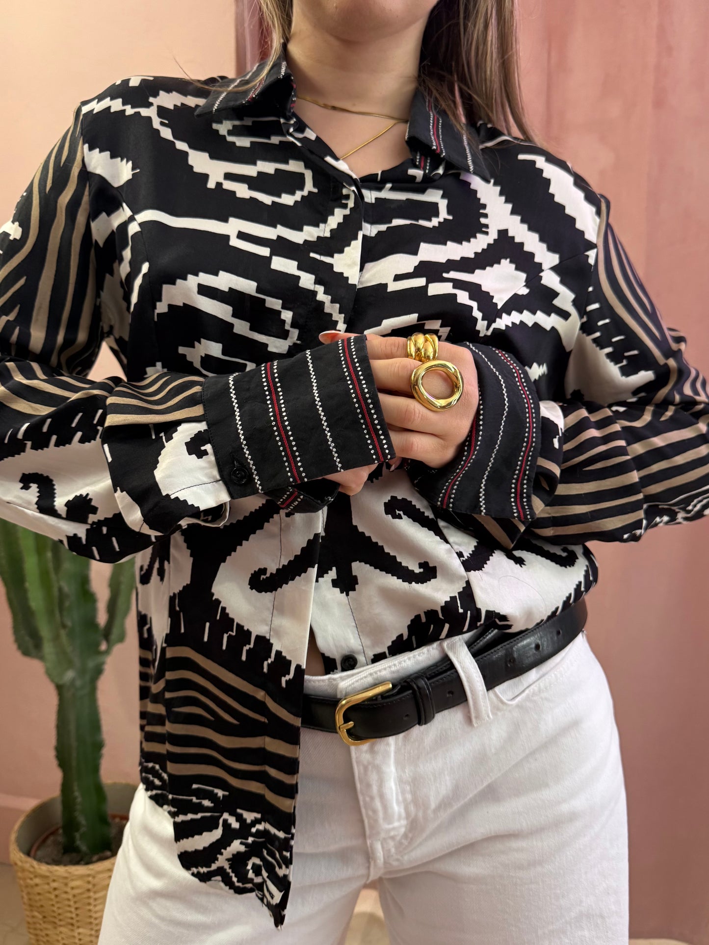 Camicia Gianfranco Ferrè vintage misto seta