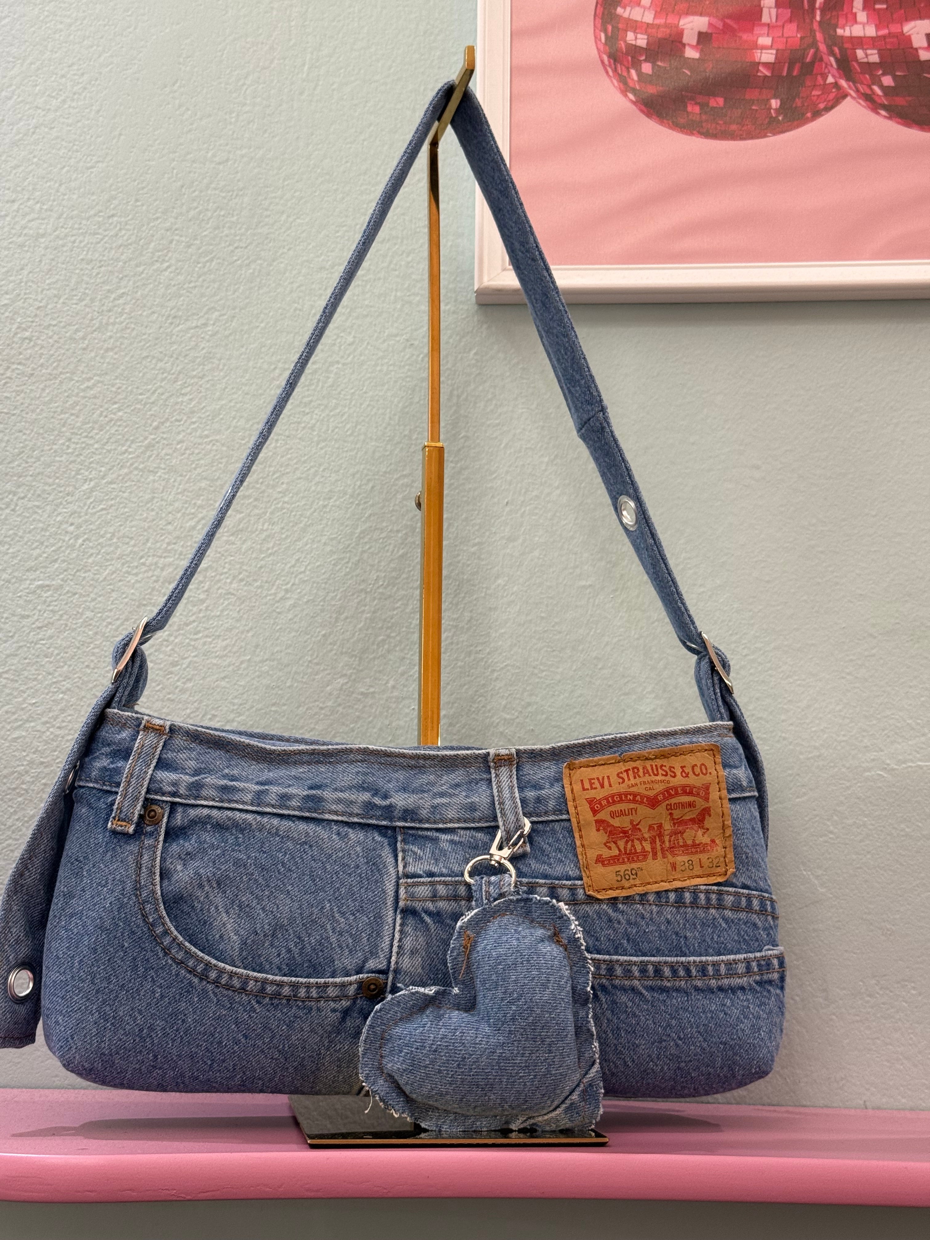 Borsa Levis baguette upcycling