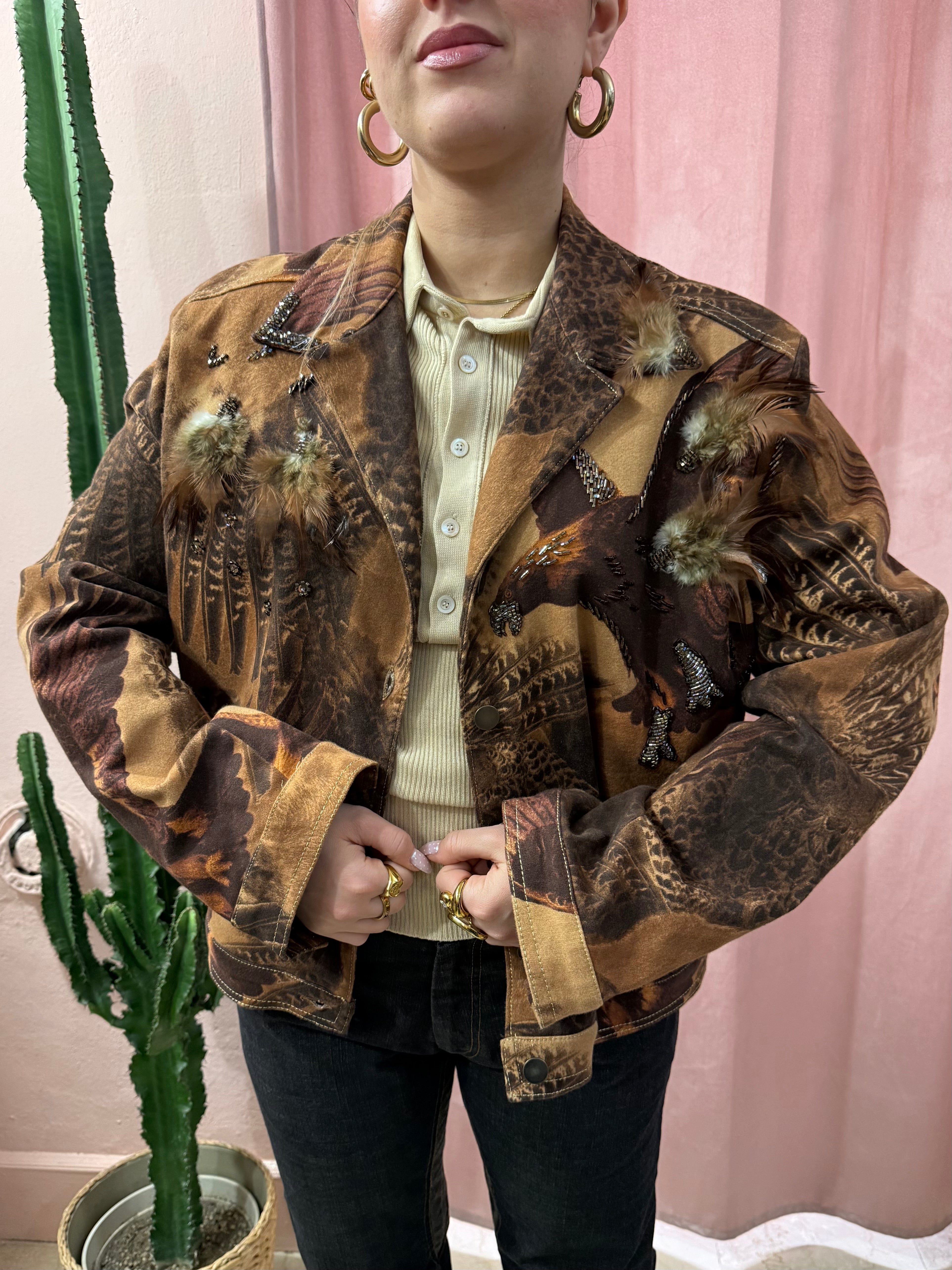 Giacca vintage ricamata
