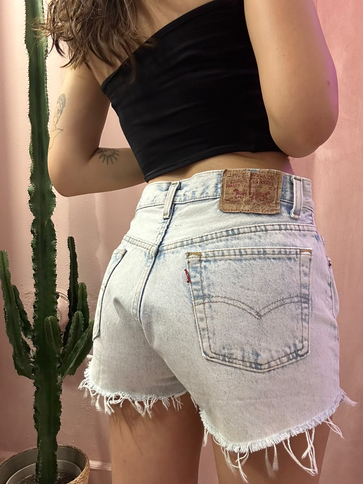 Shorts Levis vintage denim slavato