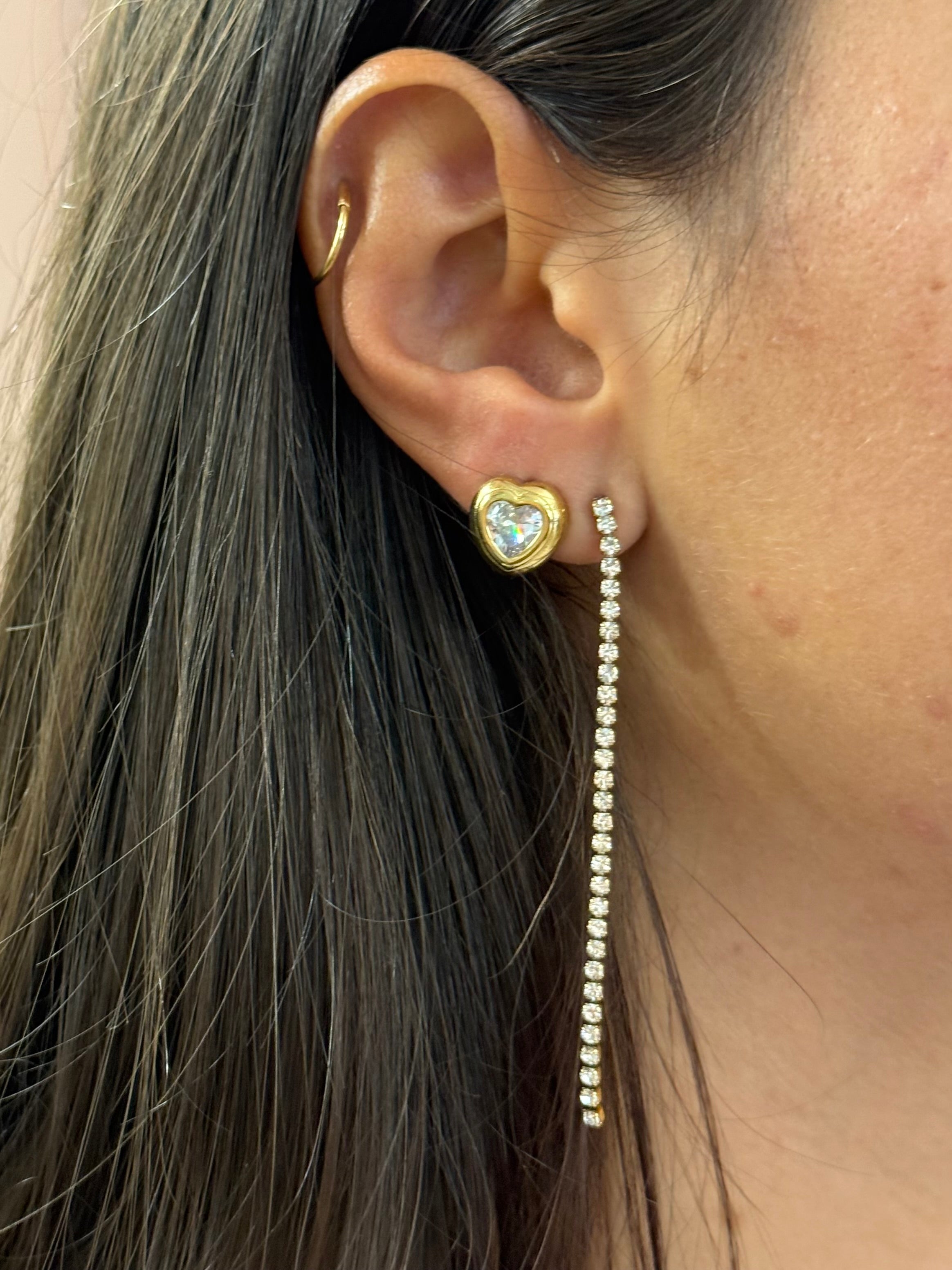 Orecchini “Cuore” punto luce