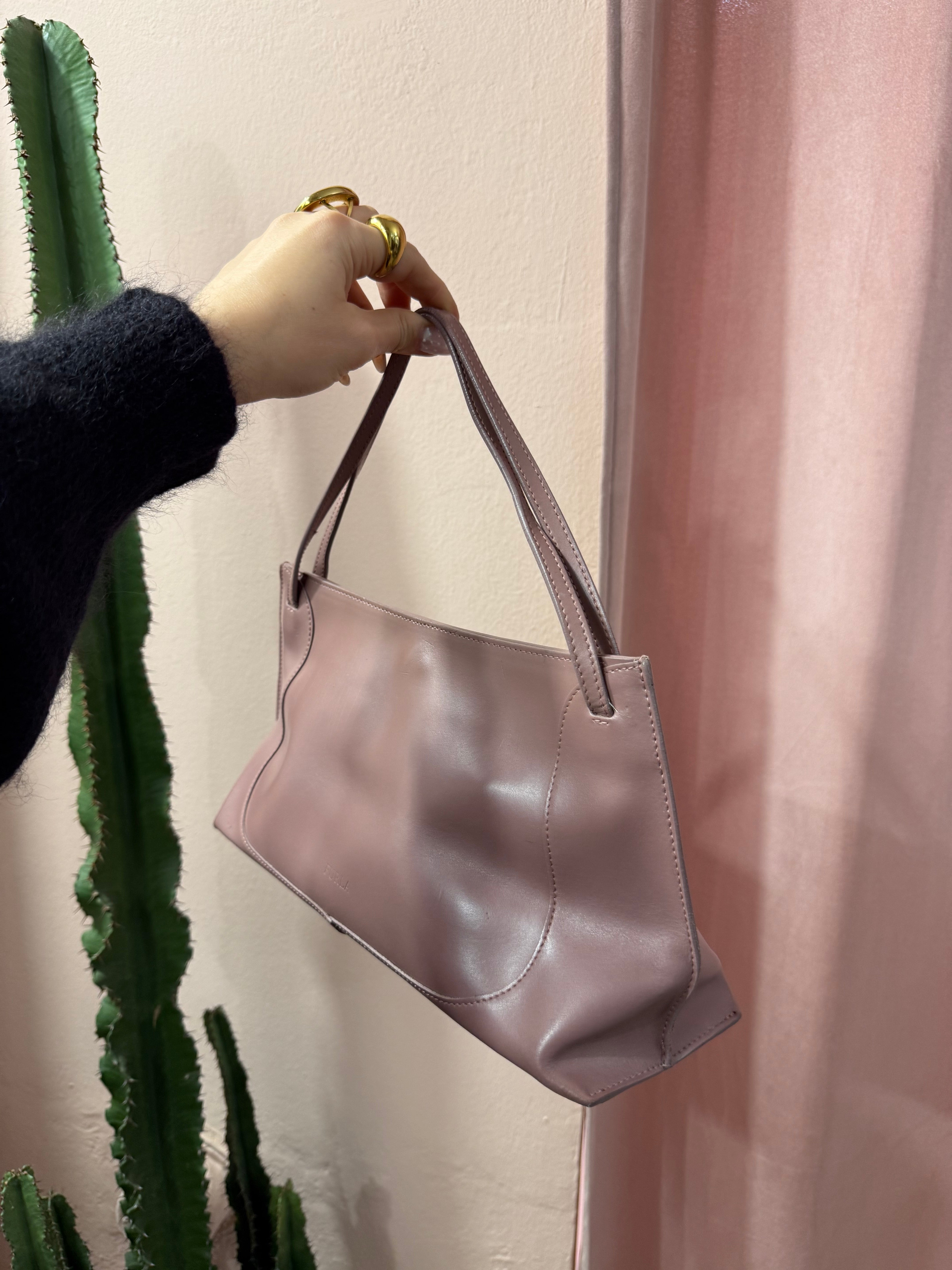 Borsa Furla in pelle rosa antico