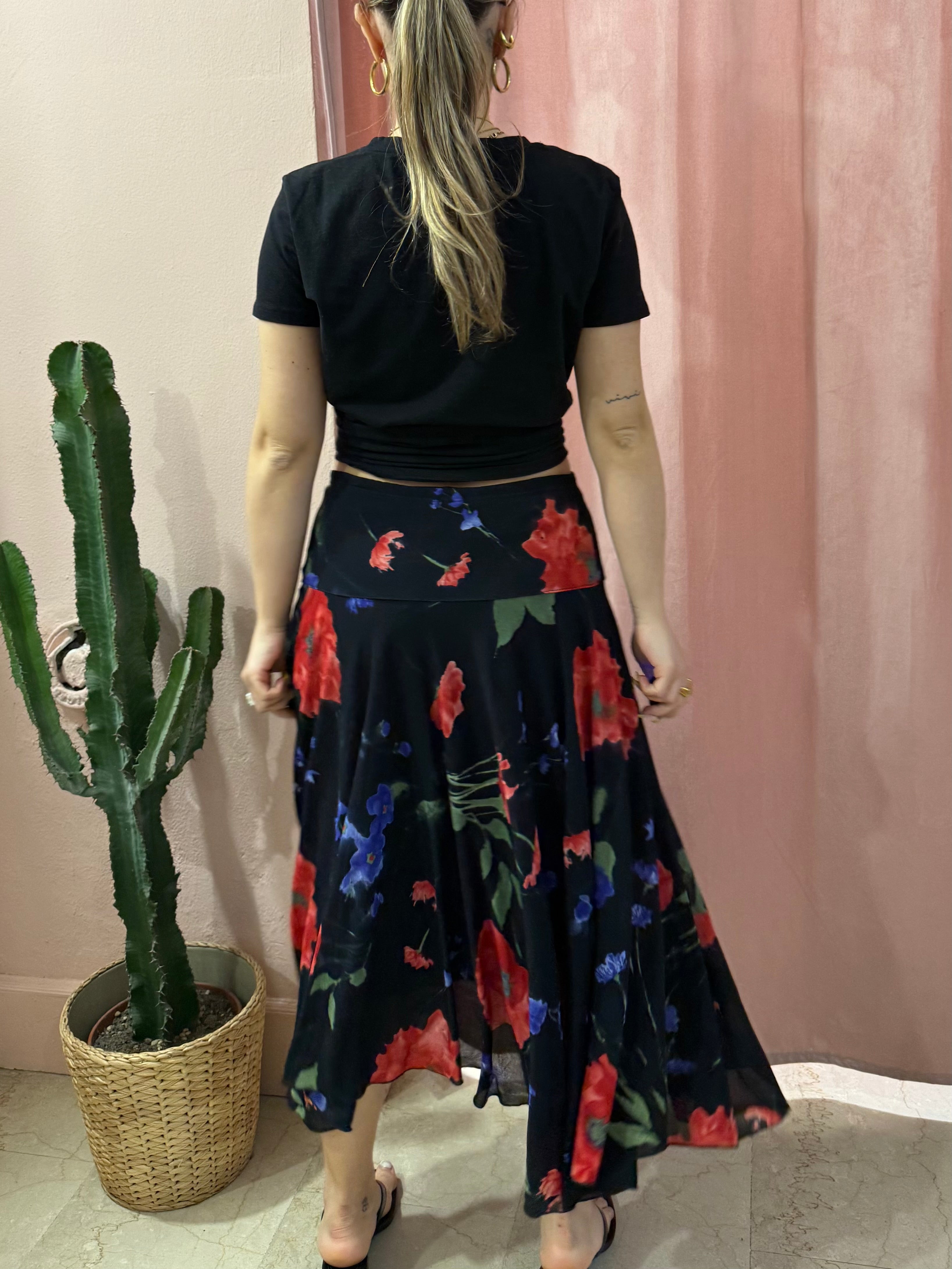 Gonna svasata fantasia papaveri