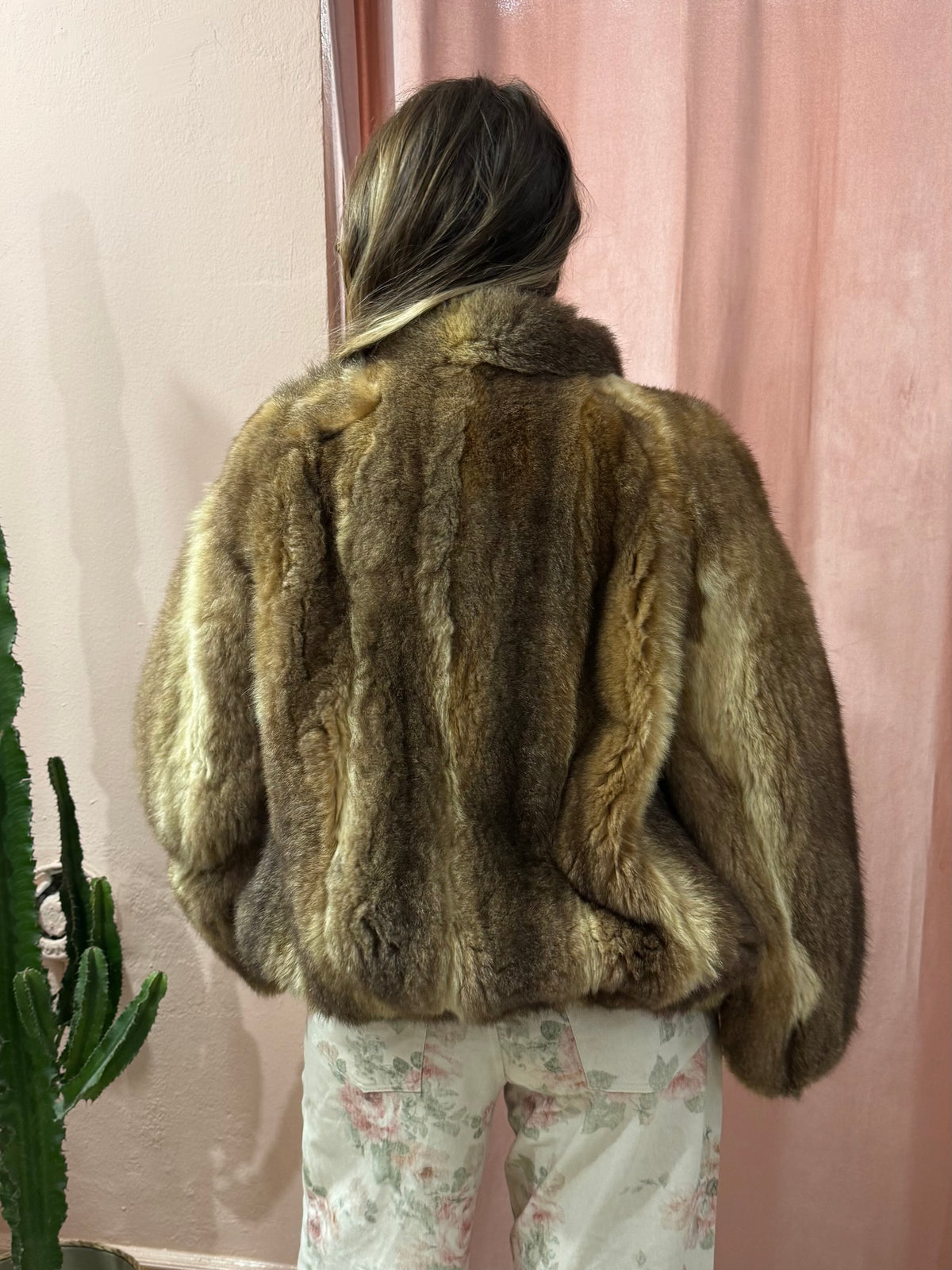Pelliccia vintage crop