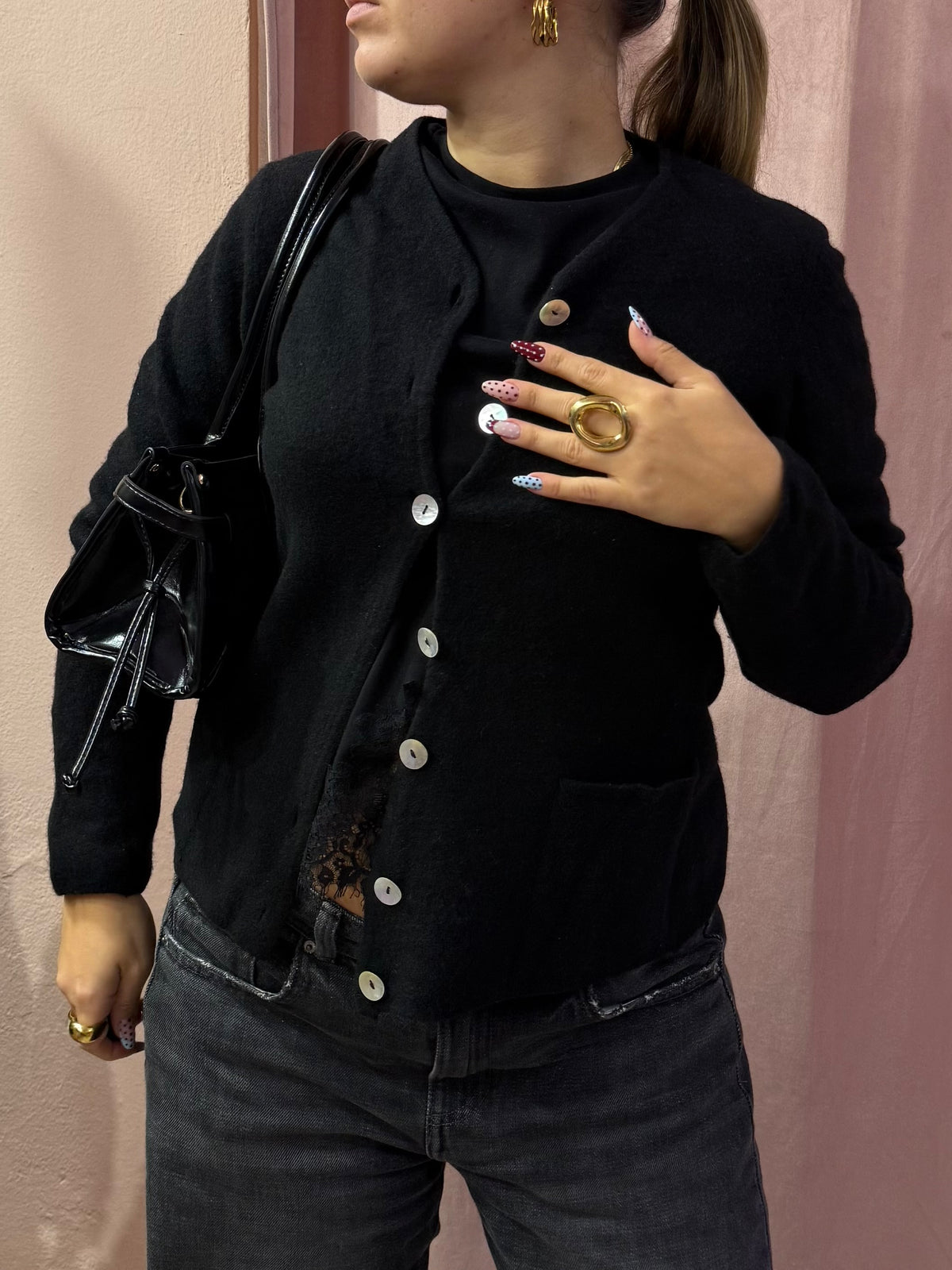 cardigan max mara weekend con bottoni madreperla