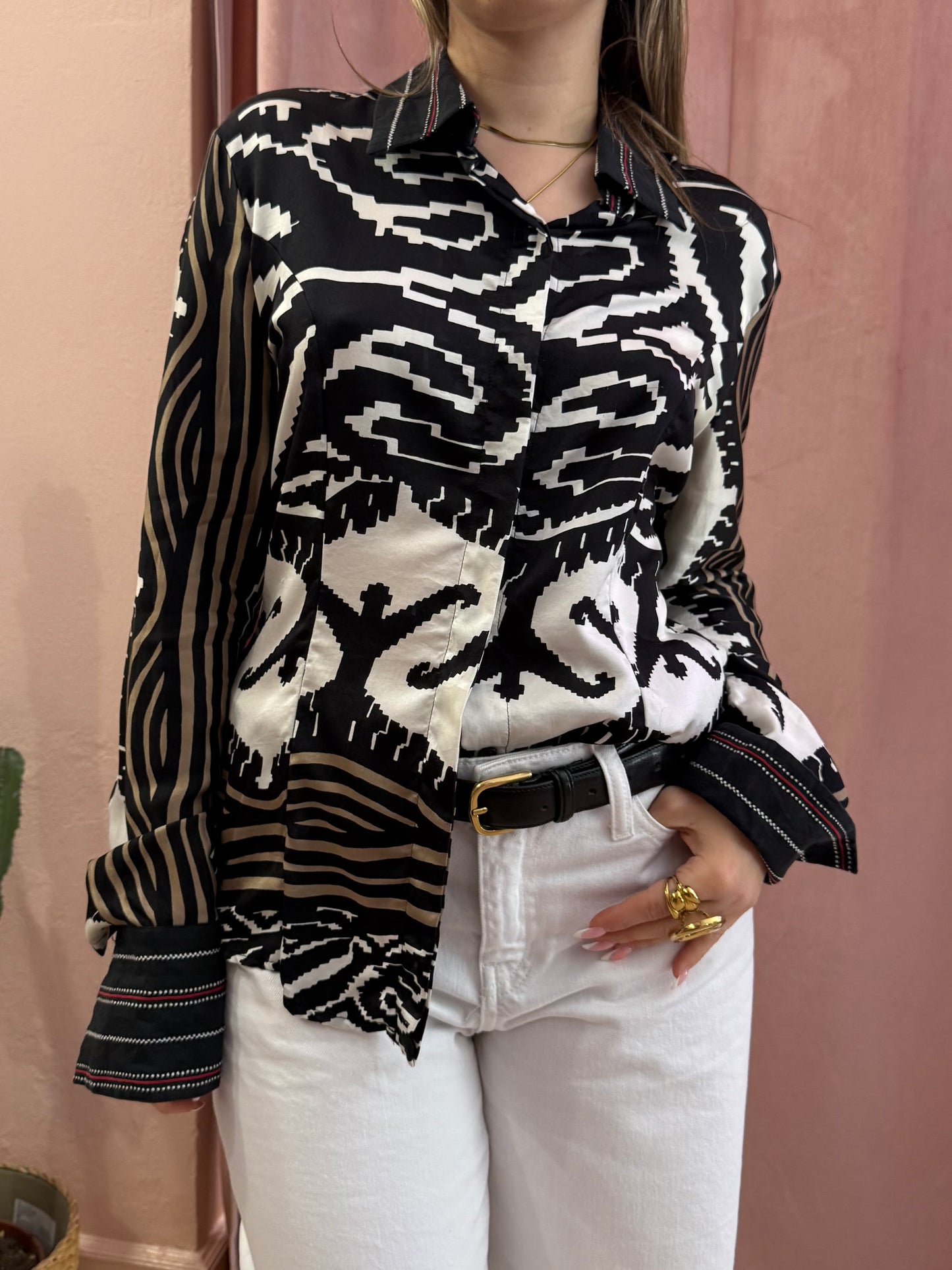 Camicia Gianfranco Ferrè vintage misto seta