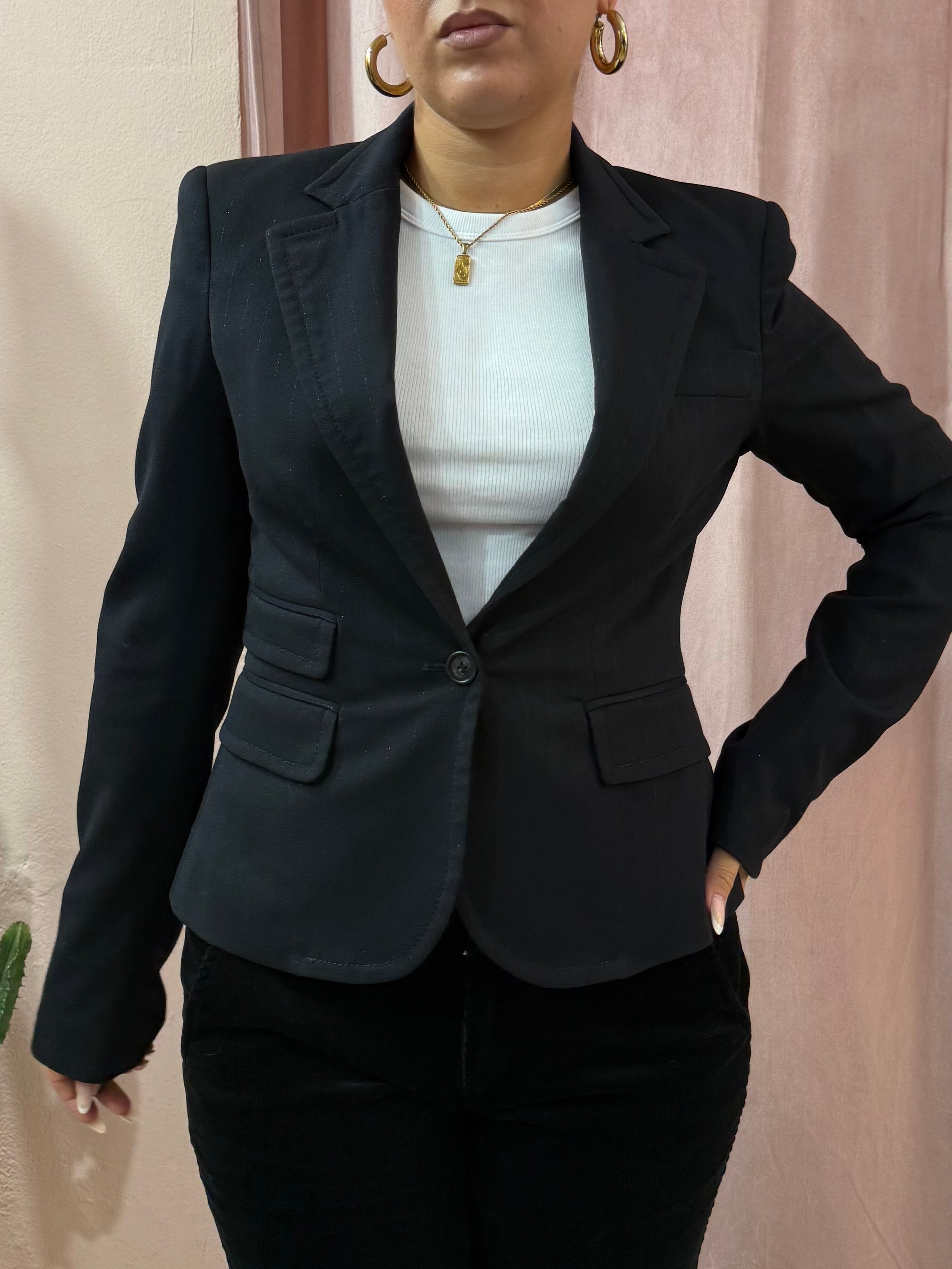 Blazer Iceberg 00s nero gessato