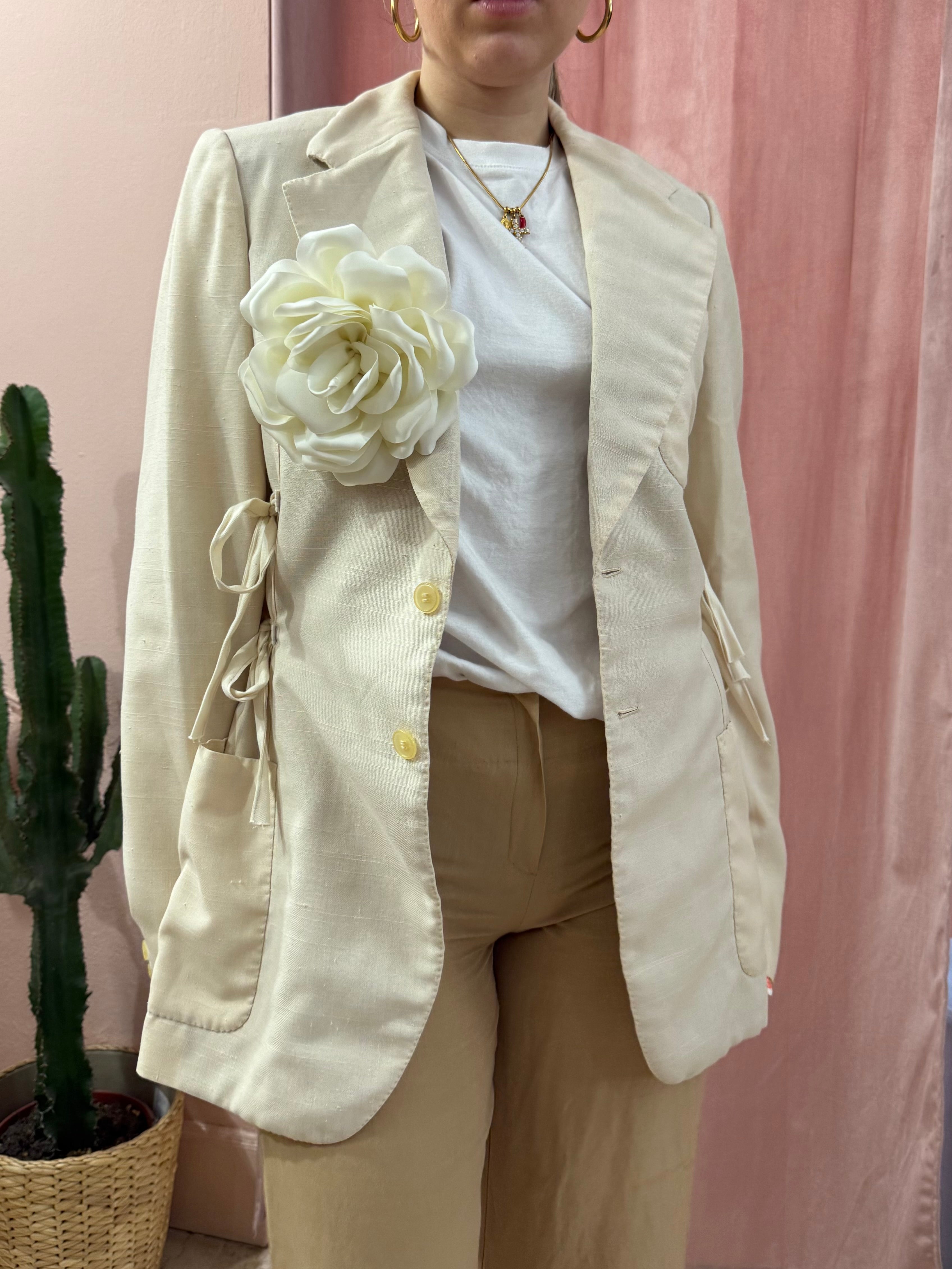Blazer upcycling fiocchi crema