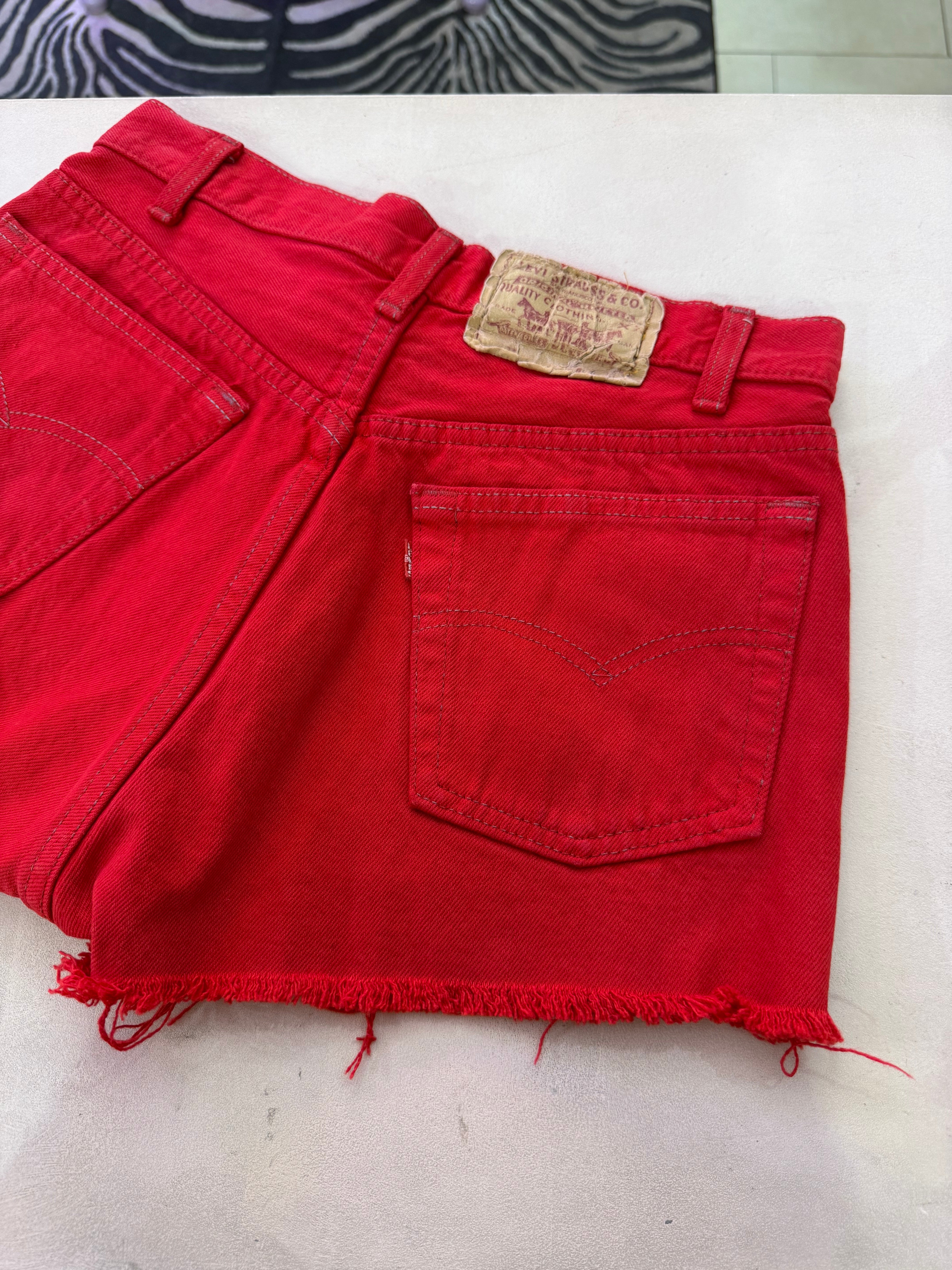 Shorts Levis vintage rosso