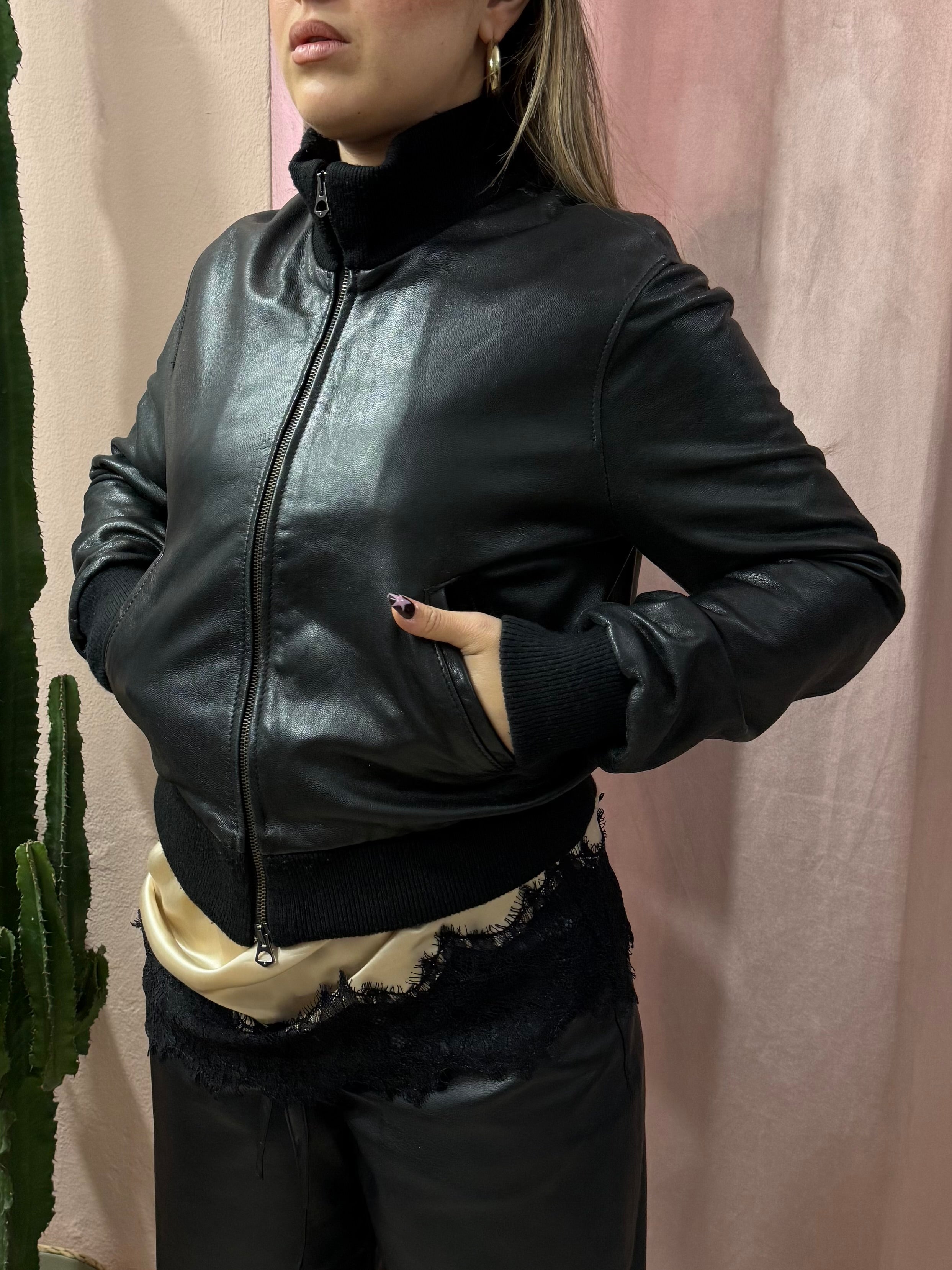 Giacca in vera pelle 00s