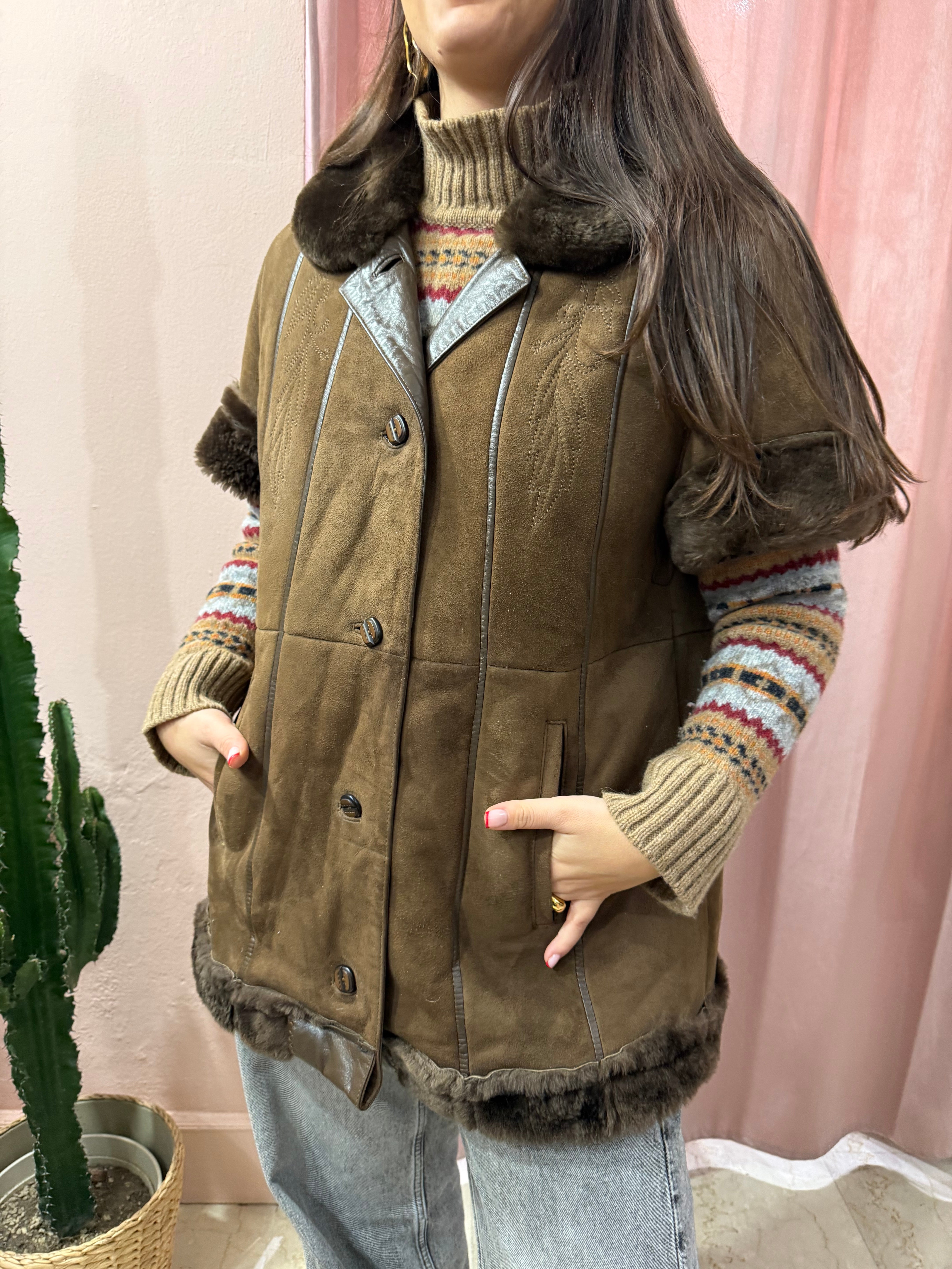 Montone Shearling cioccolato