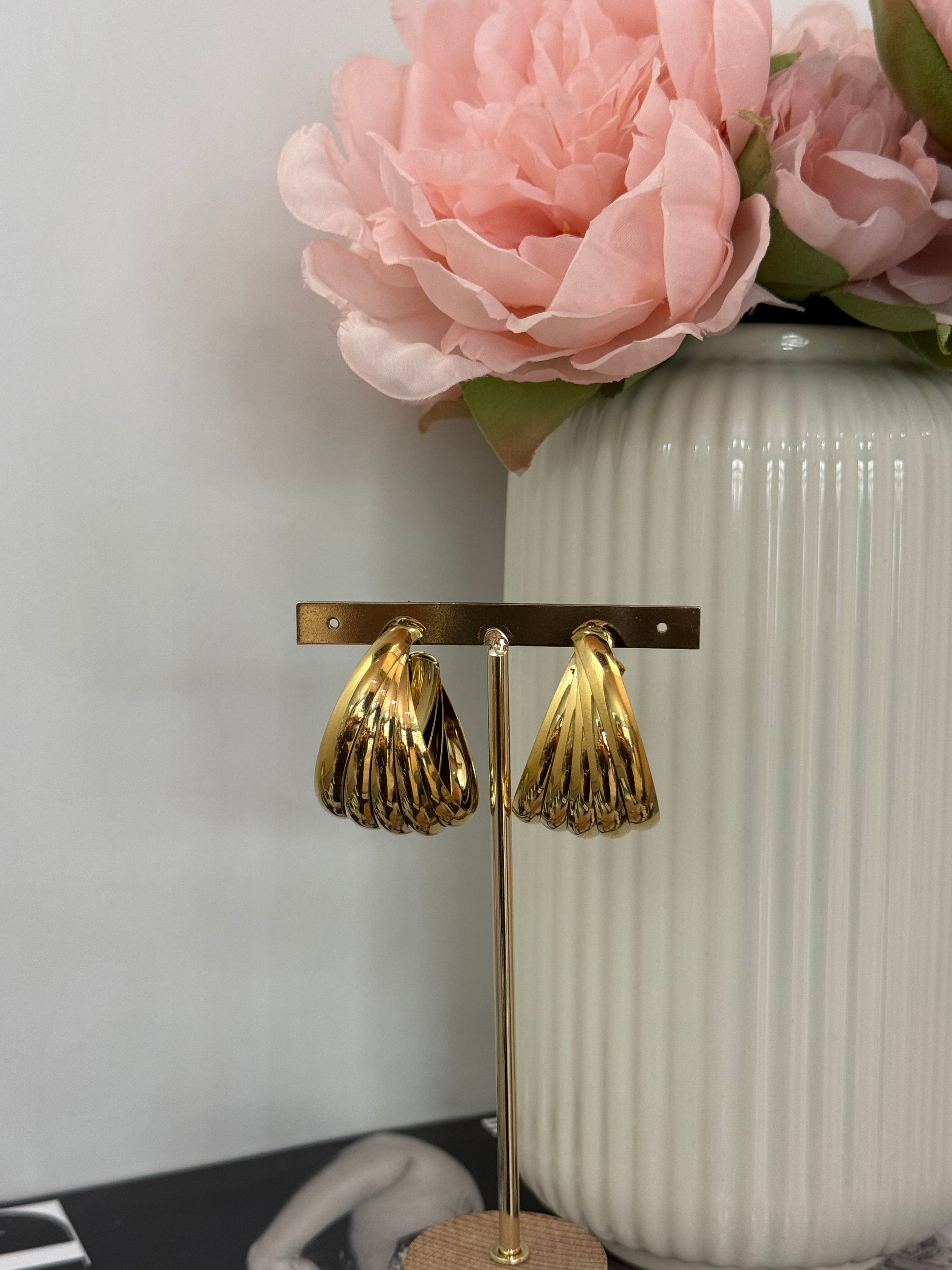 Orecchini a cerchio super bold light