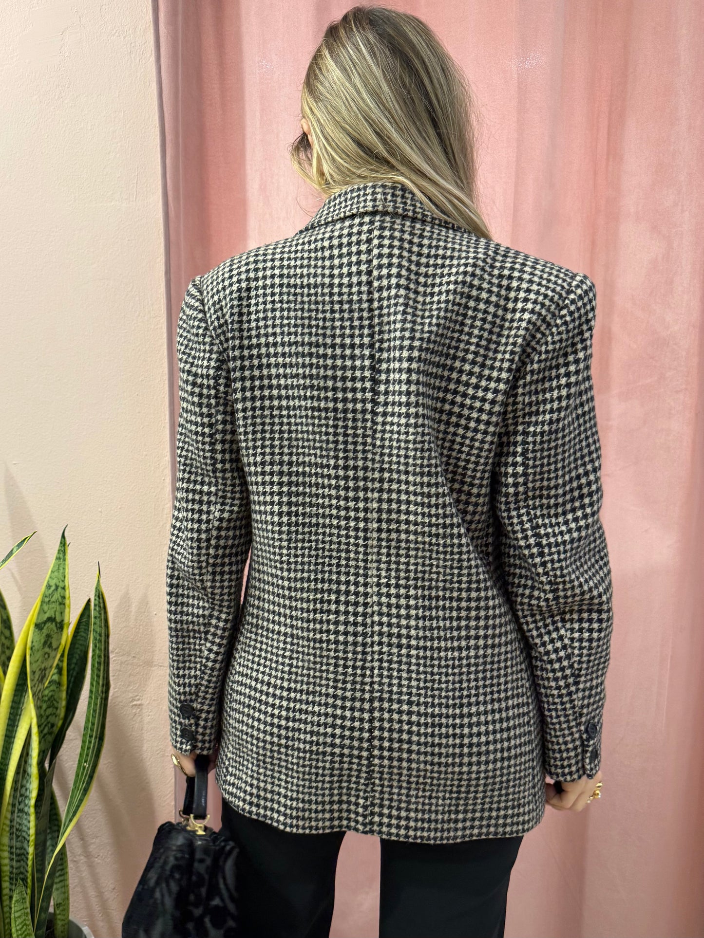 Blazer vintage pied de poule