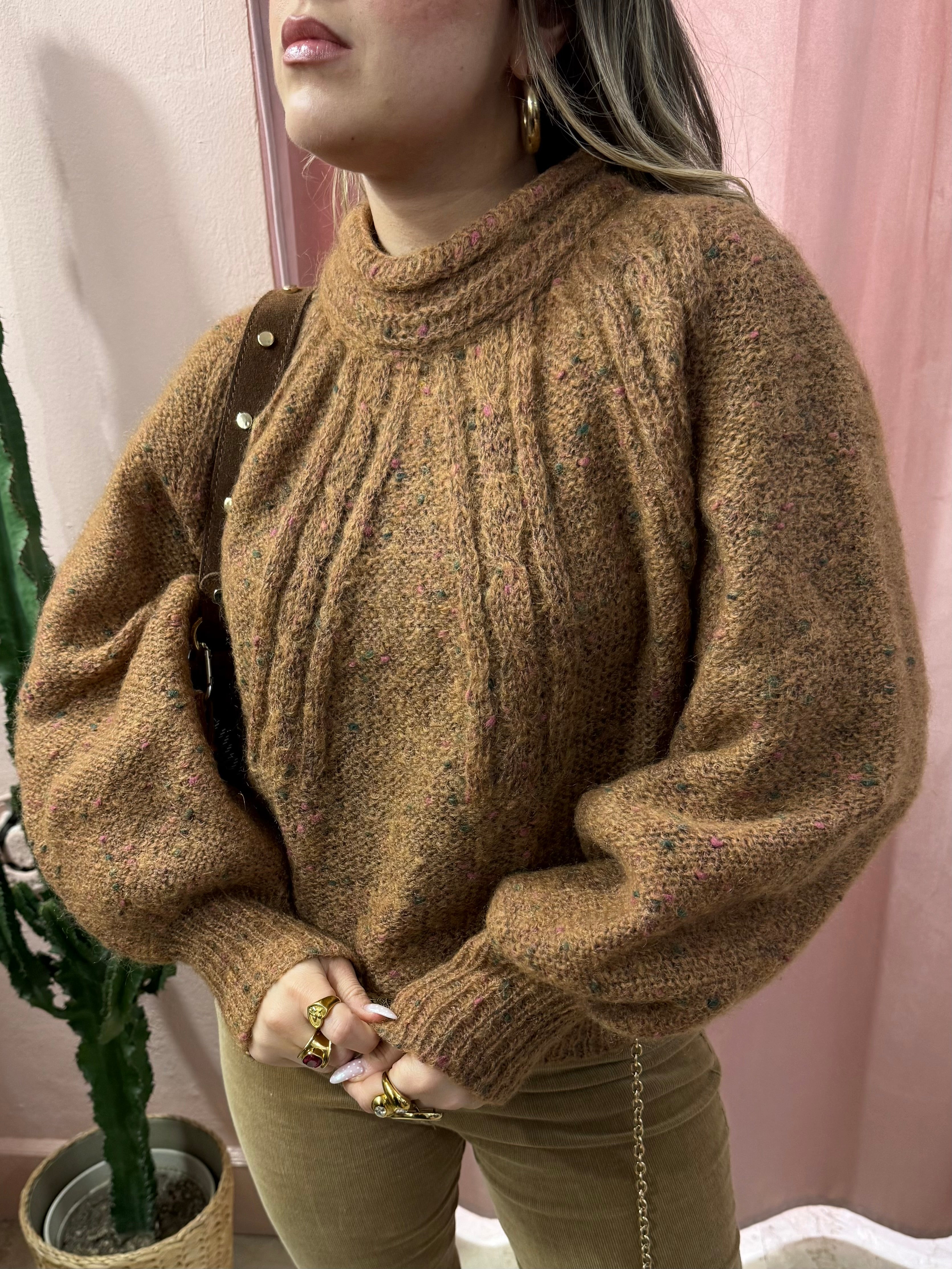 Maglione mélange misto seta