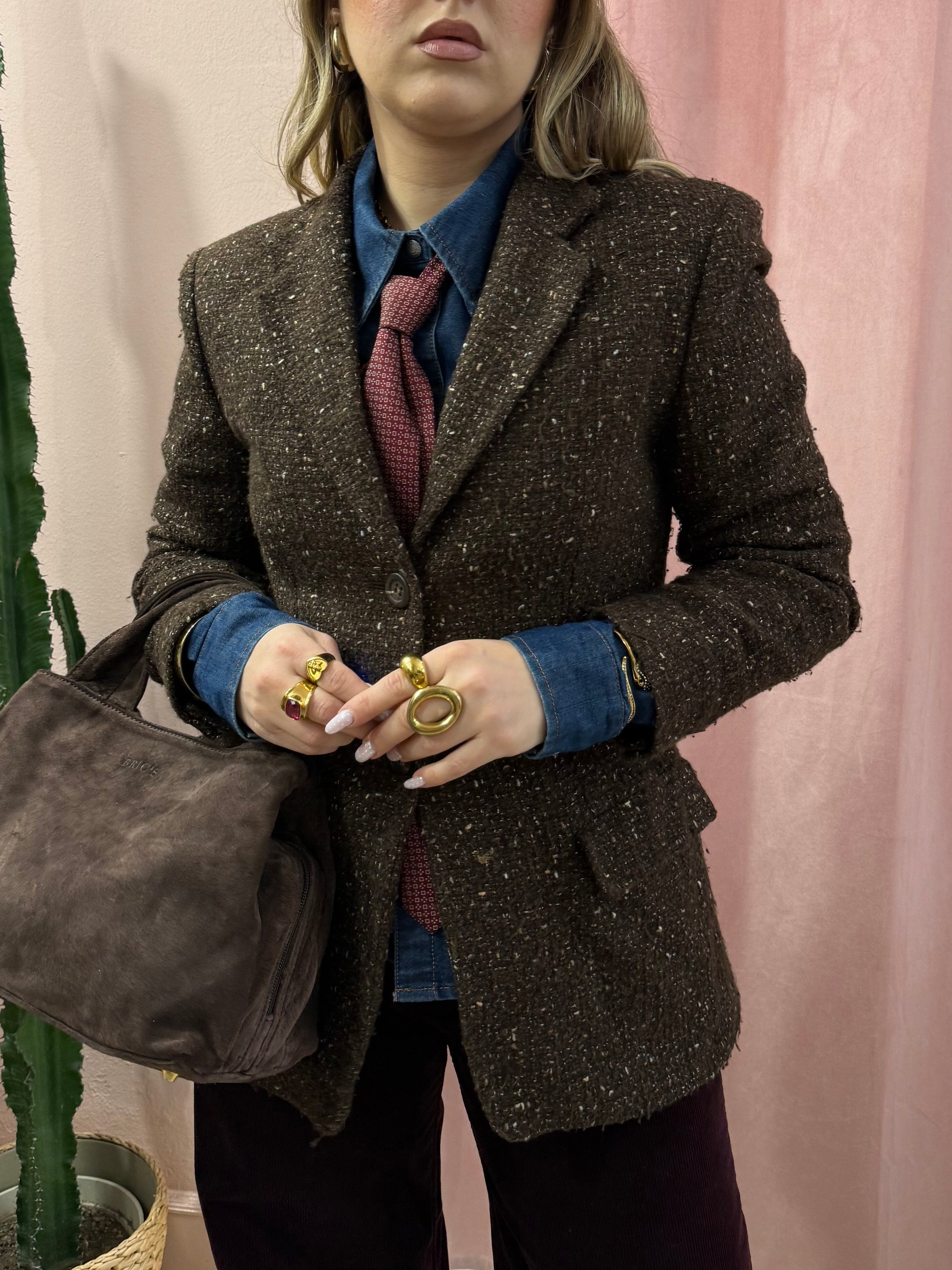 Blazer Marella mélange in lana