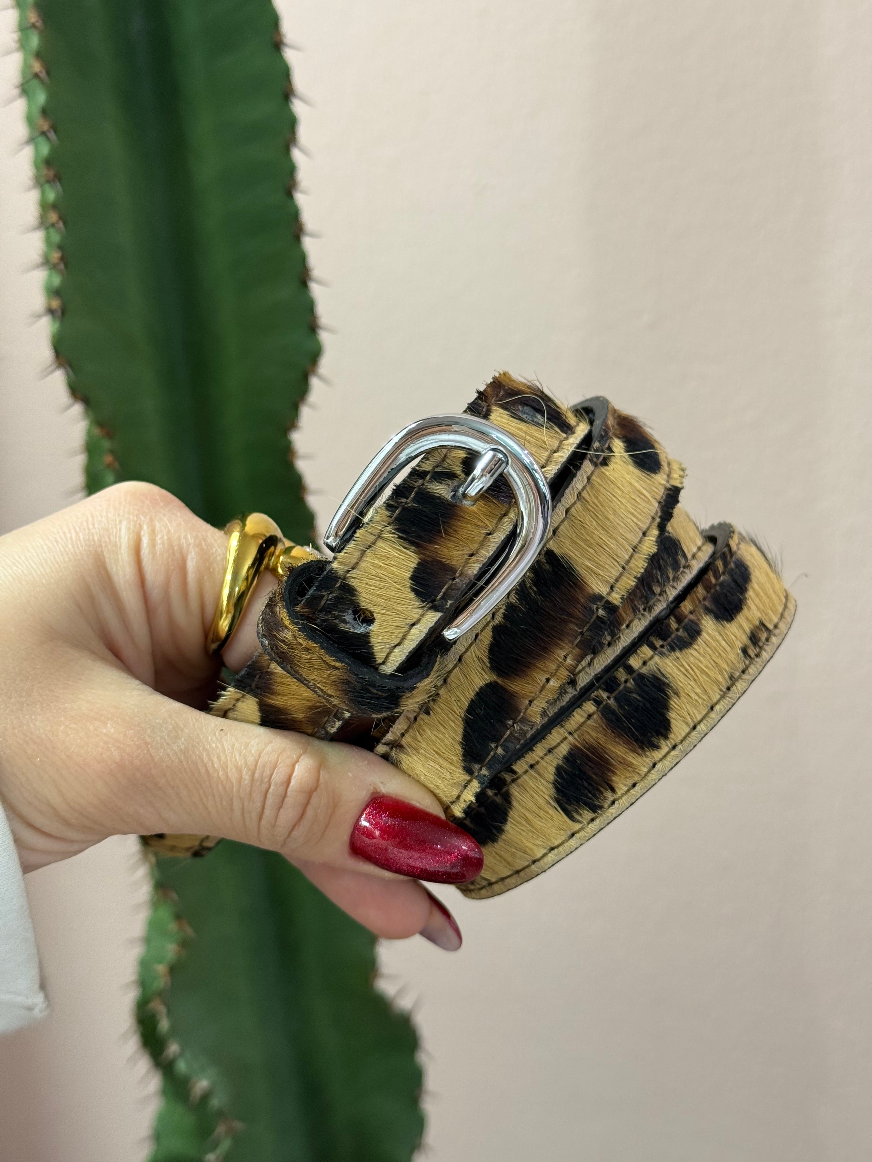 Cintura animalier in cavallino