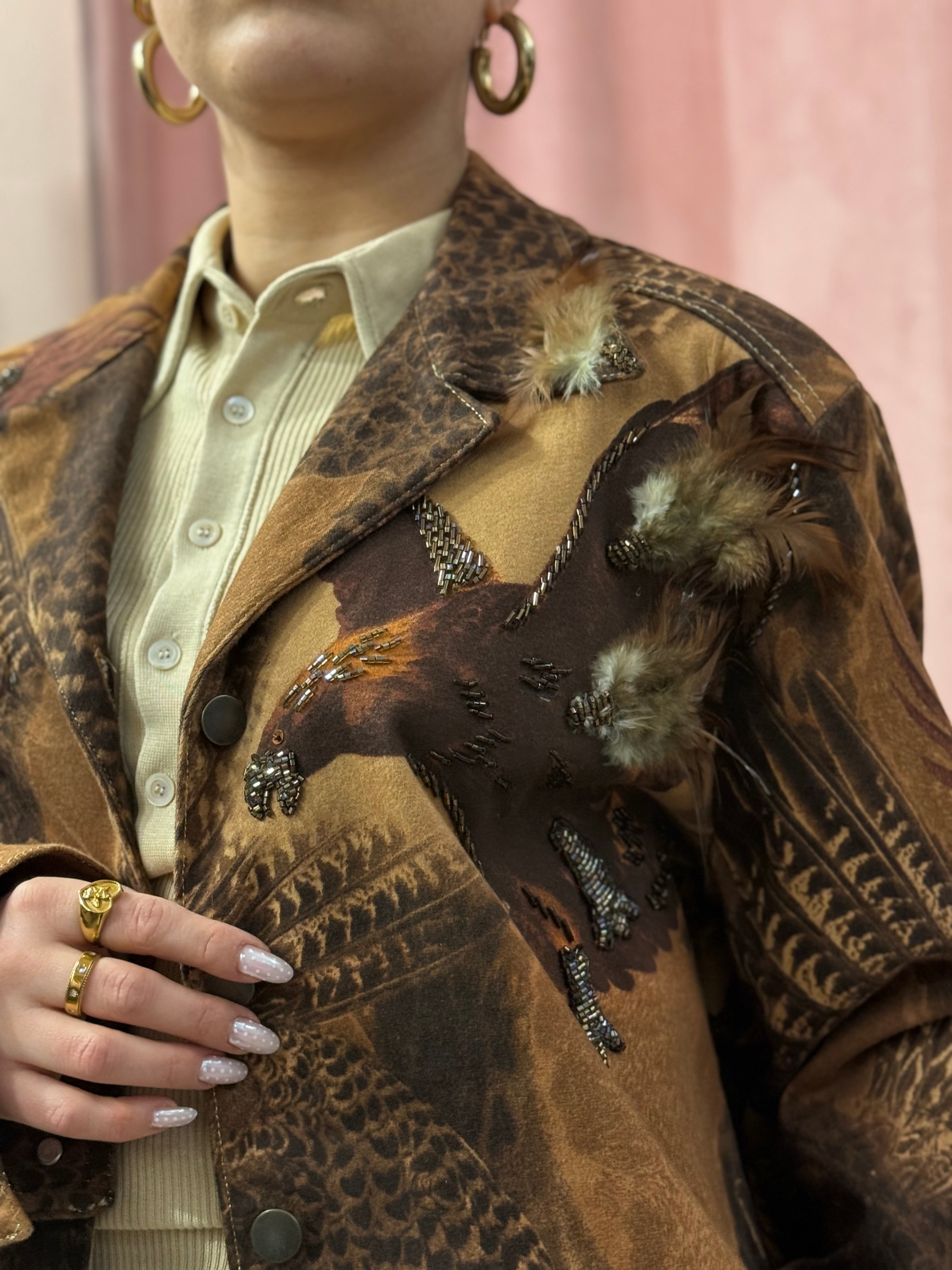 Giacca vintage ricamata