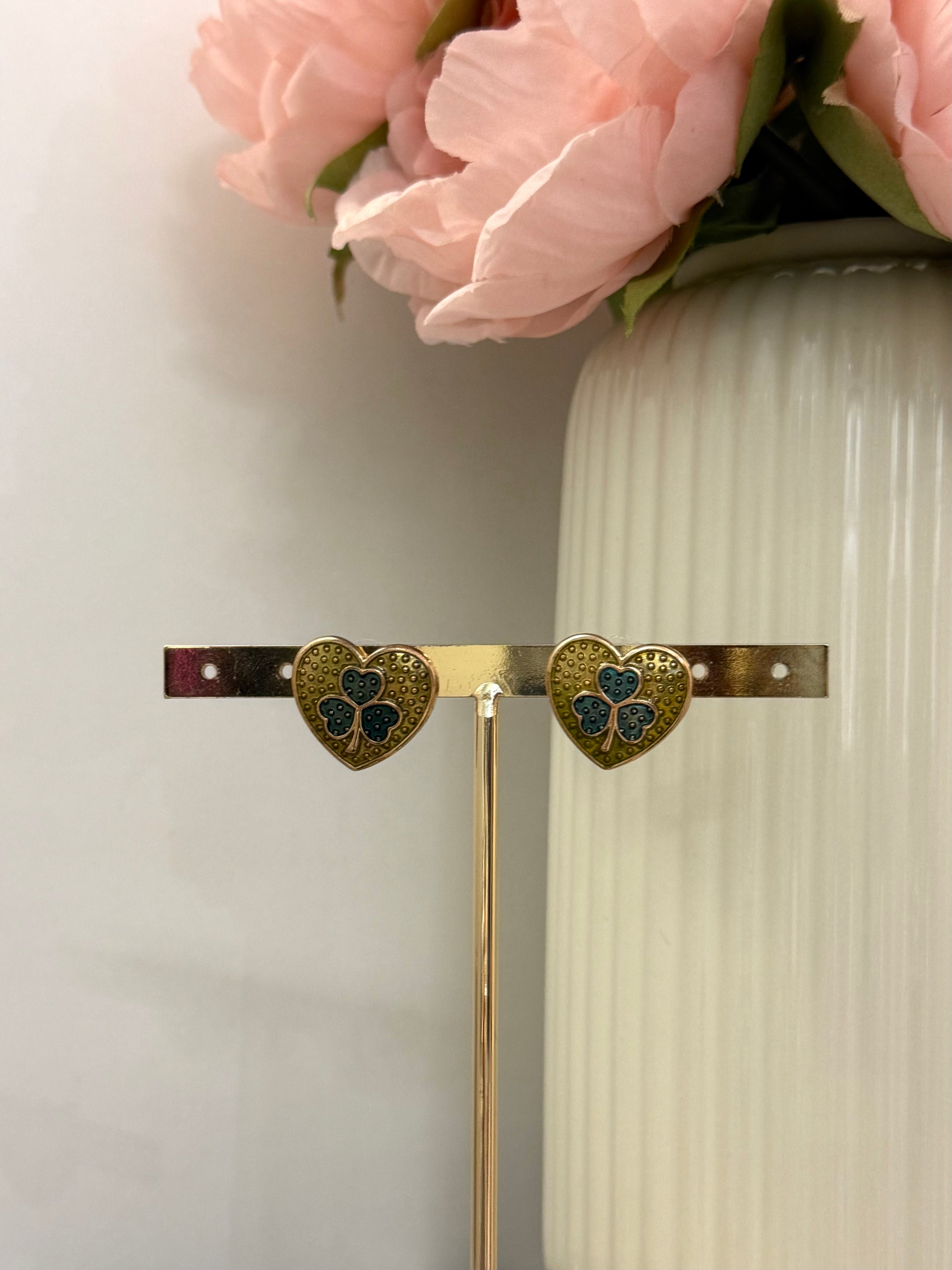 Orecchi a cuore quadrifoglio | solo online