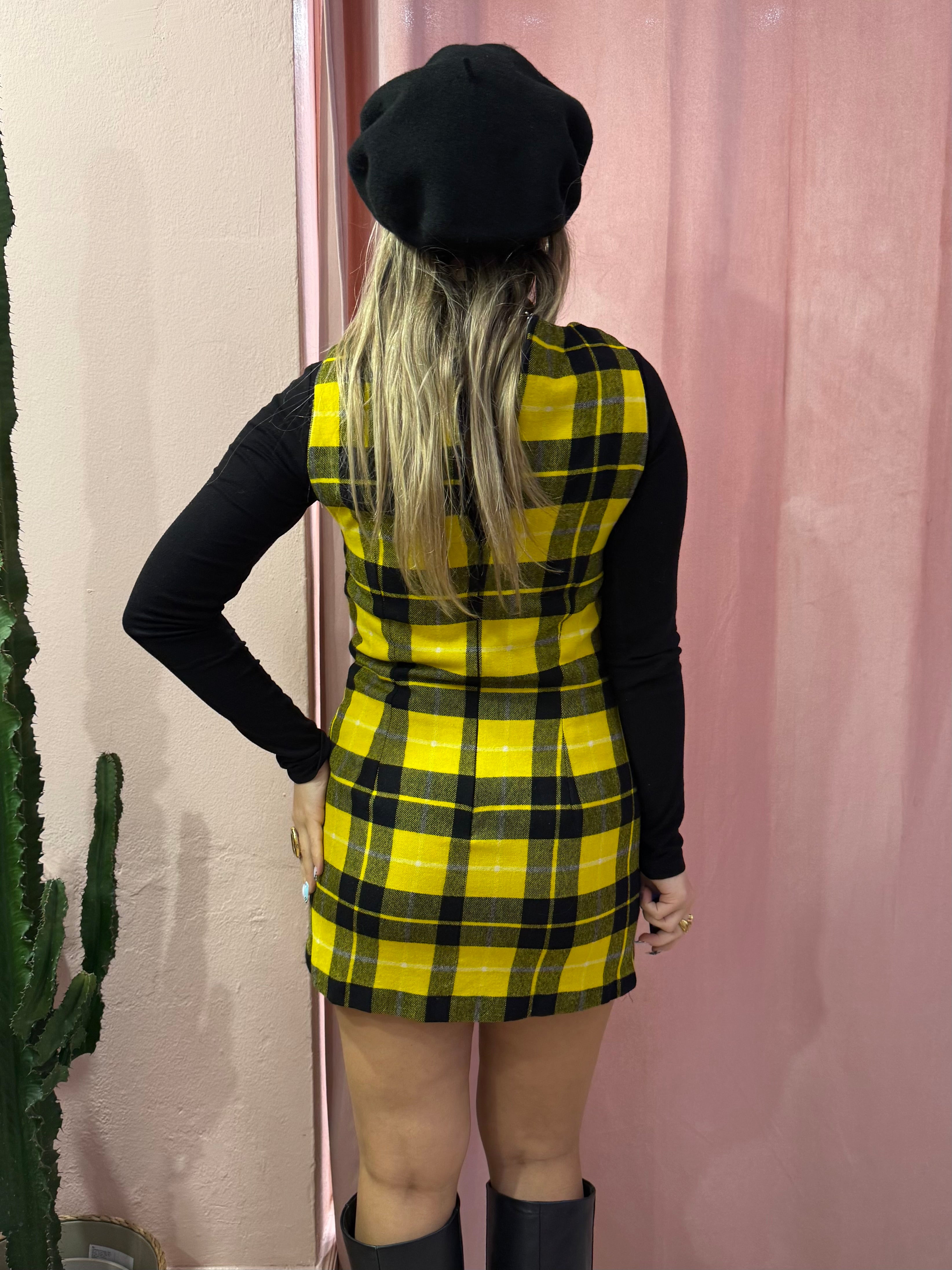 Vestitino Max&Co tartan giallo