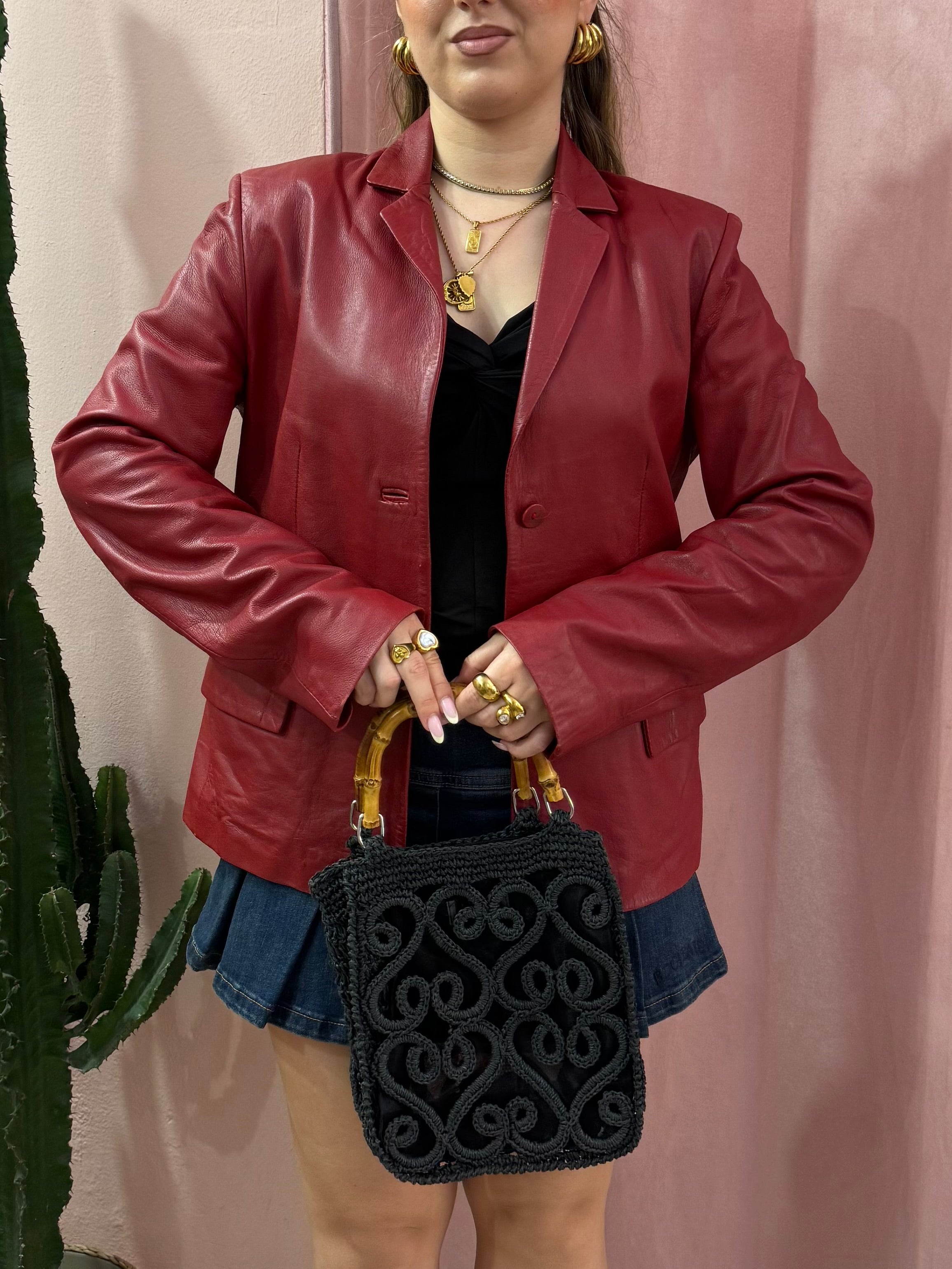 Giacca modello blazer rosso