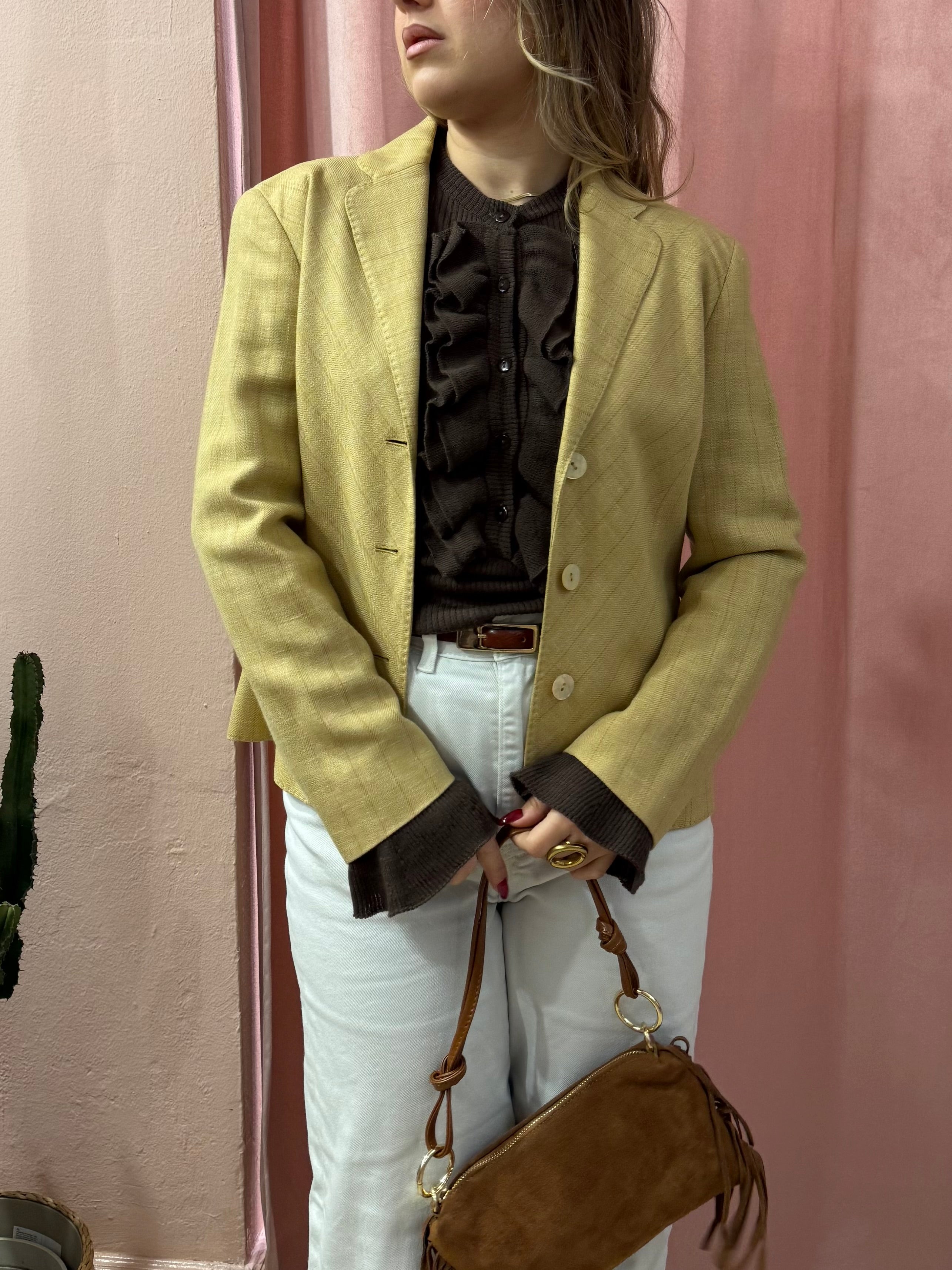 Blazer Genny lana e lino