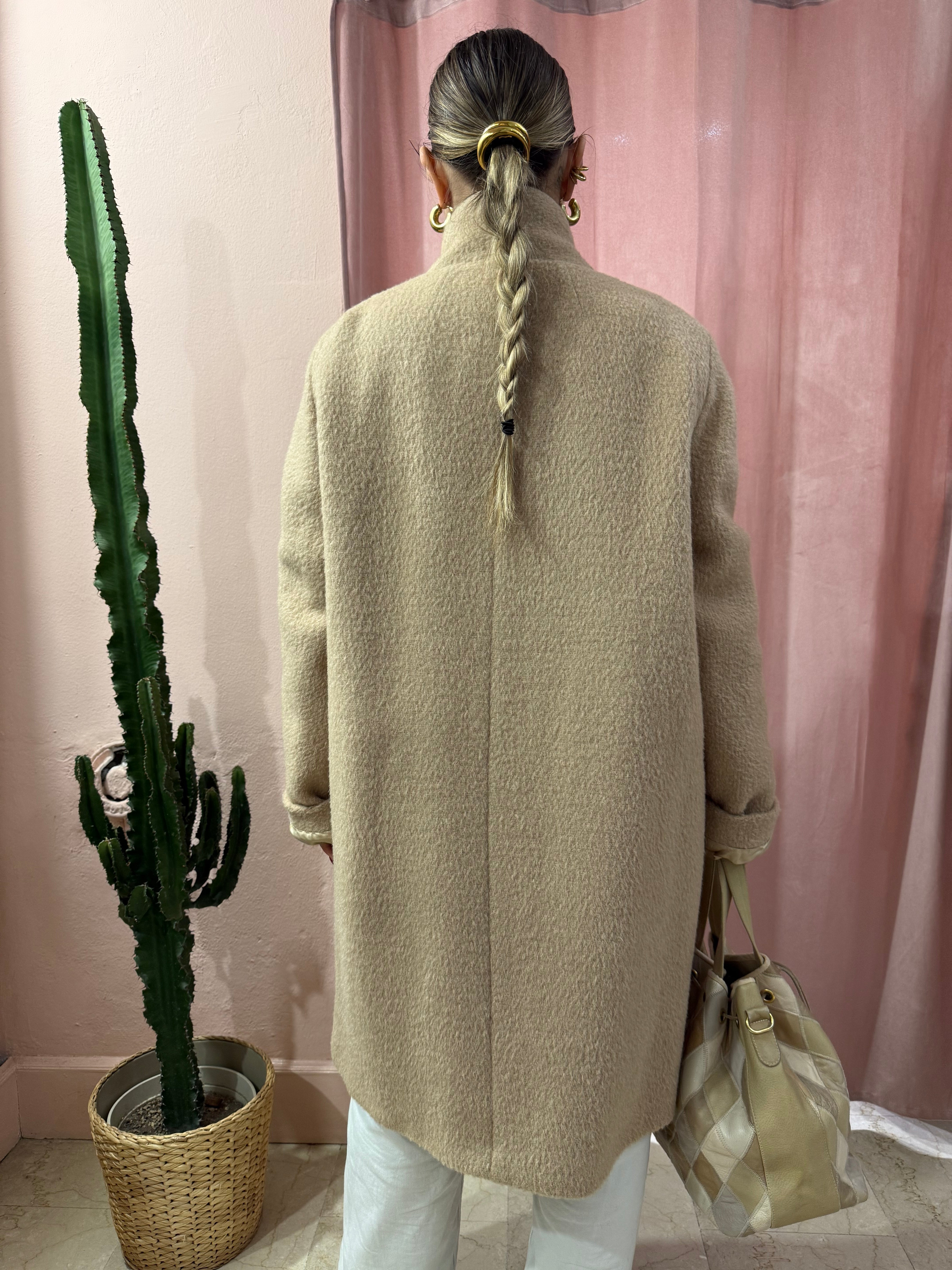 Cappotto Les Copains lana, alpaca e mohair