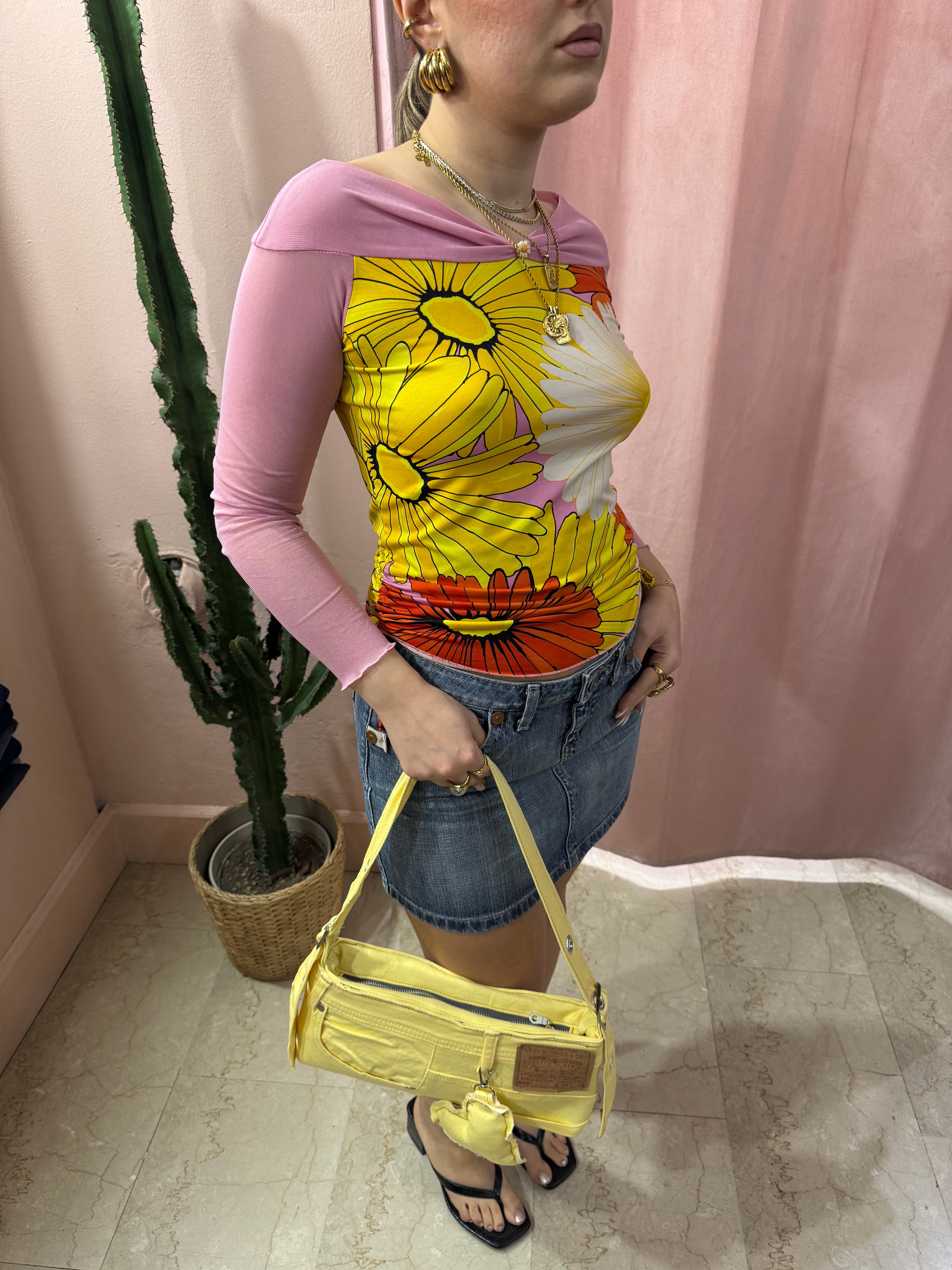 Minigonna in denim 00s