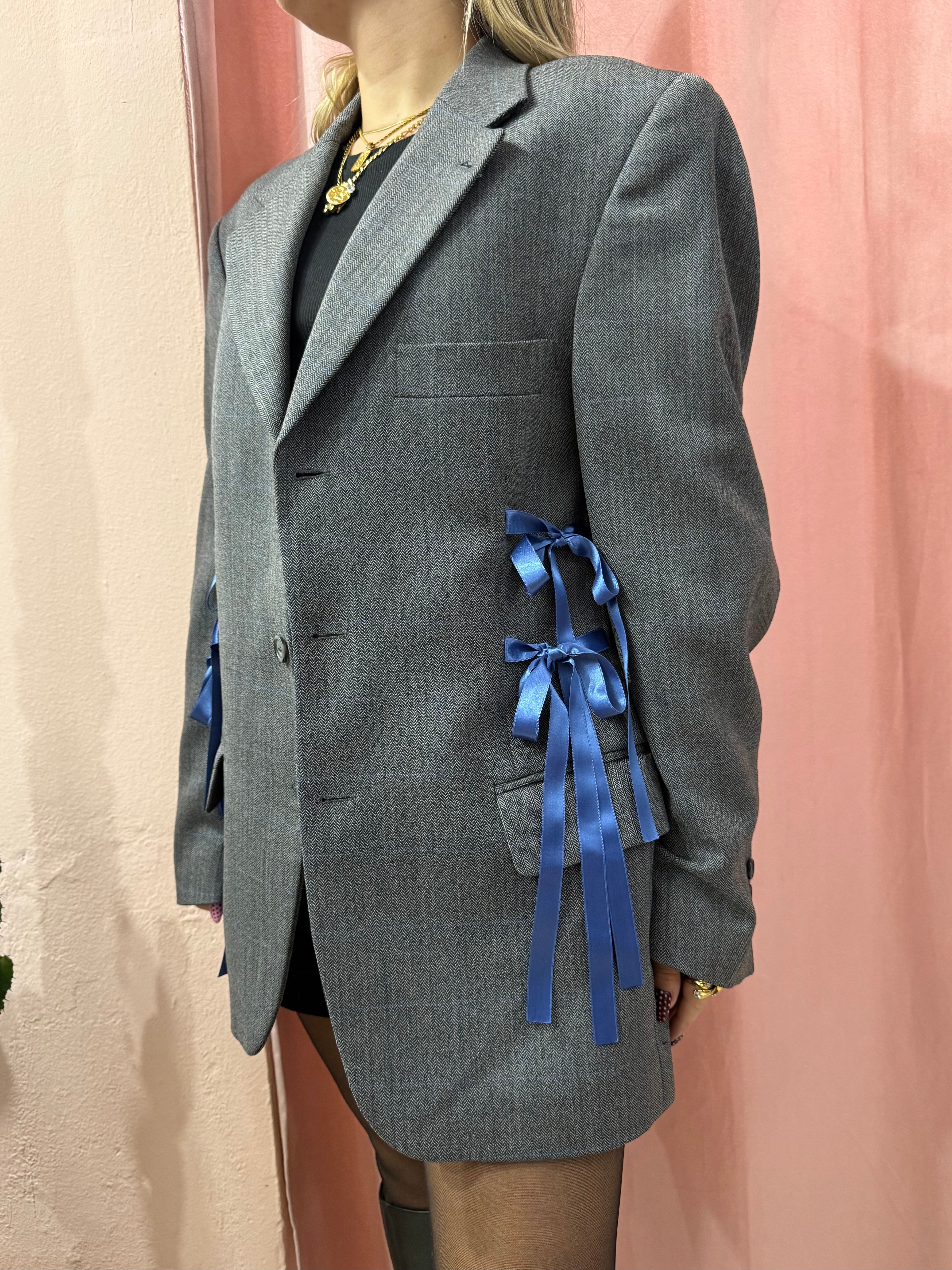 Blazer upcycling fiocchi grey