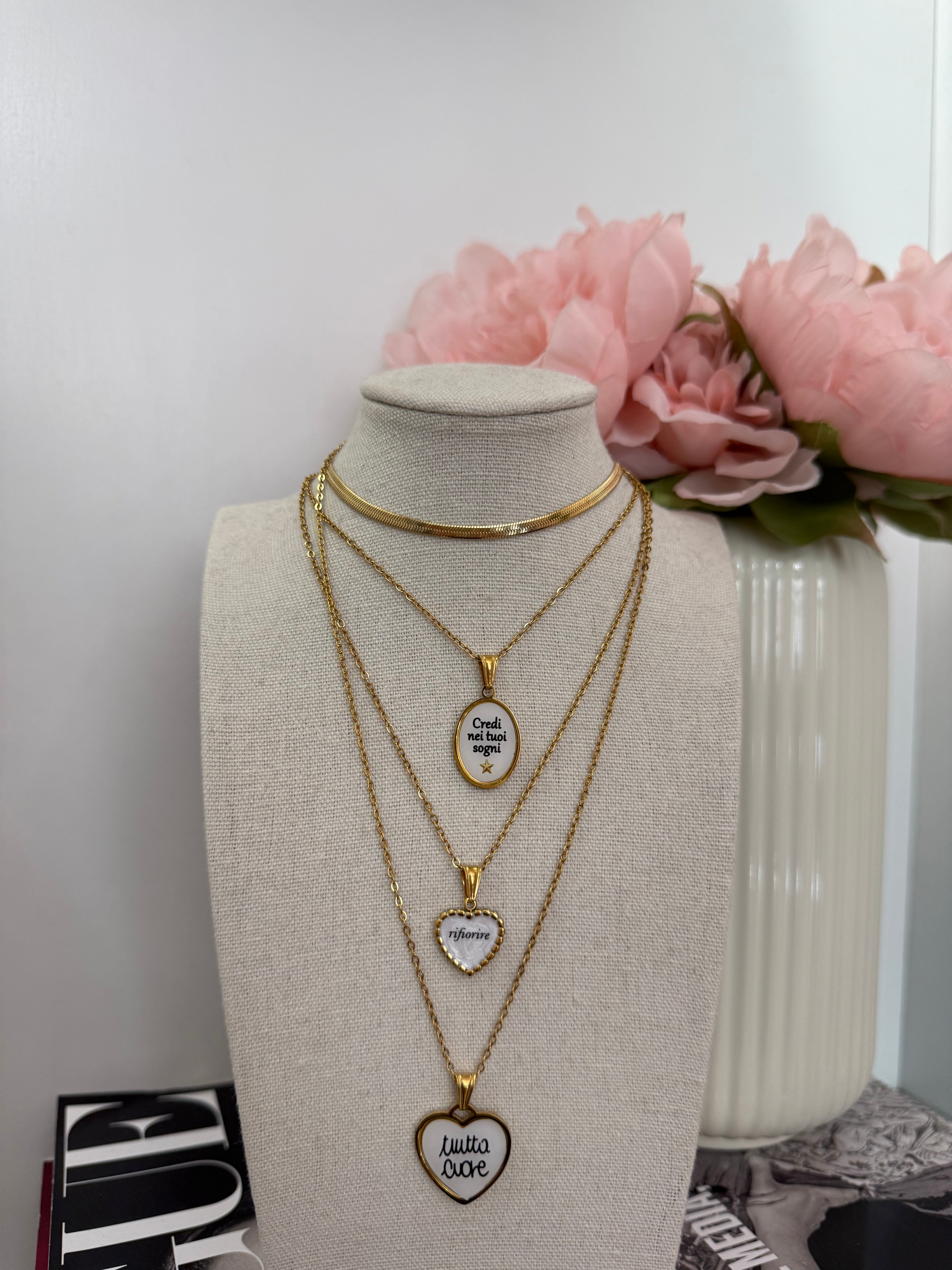 Collana trend con scritte | più modelli