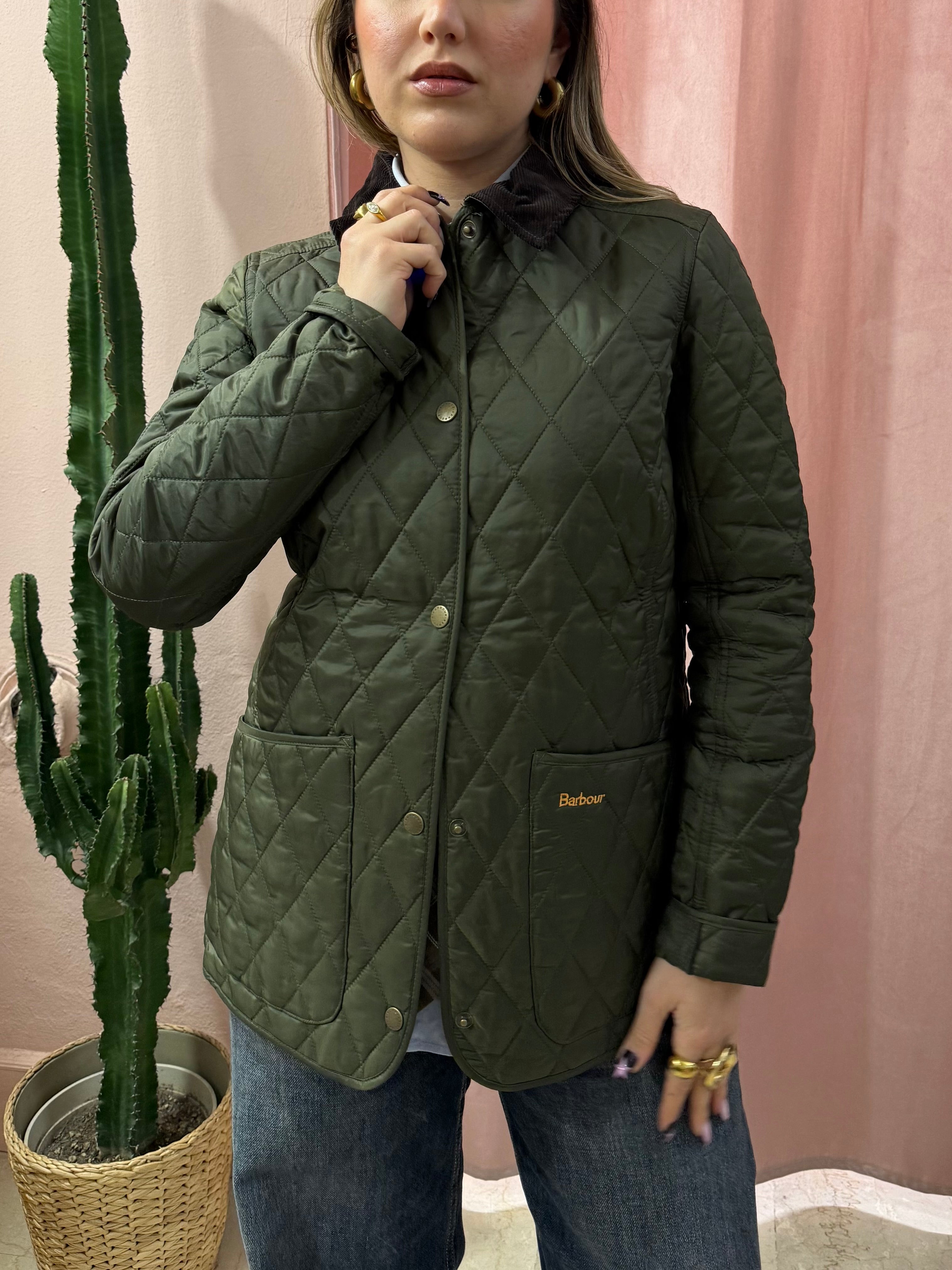 Barbour Annadale trapuntato verdone