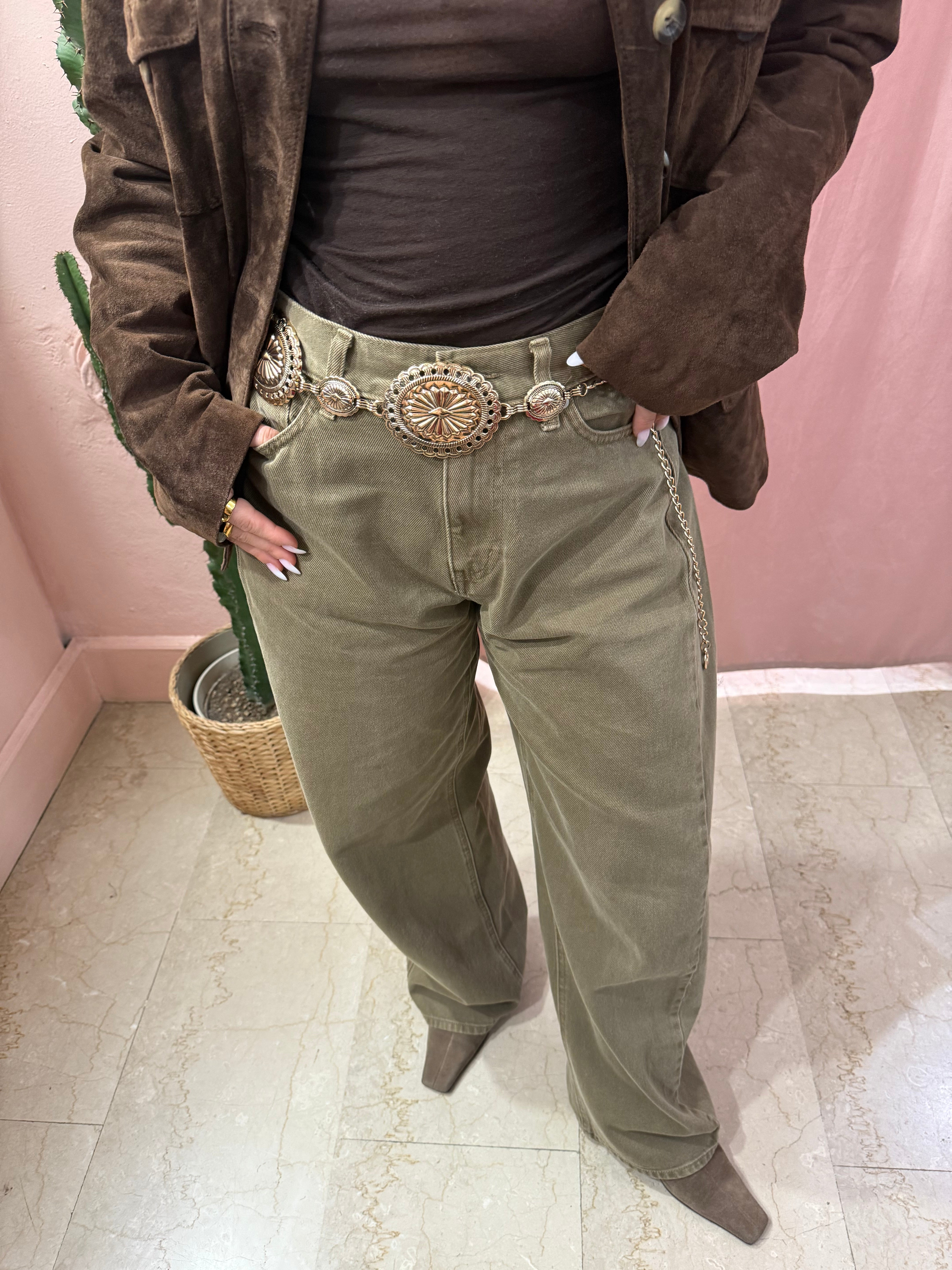 Cintura medaglione y2k