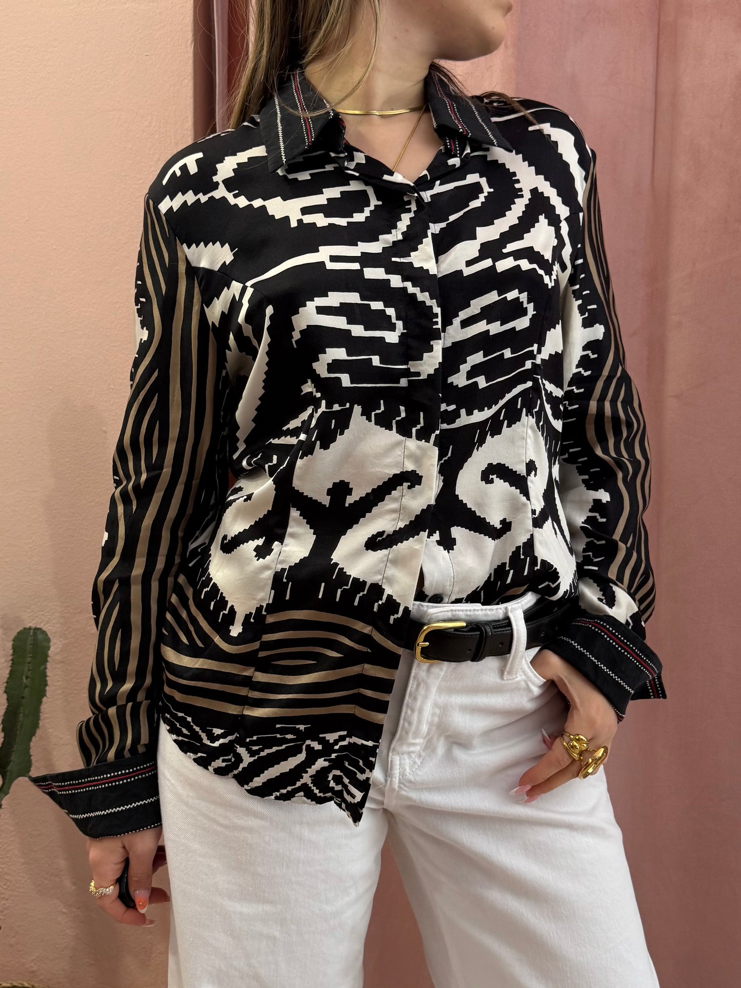 Camicia Gianfranco Ferrè vintage misto seta