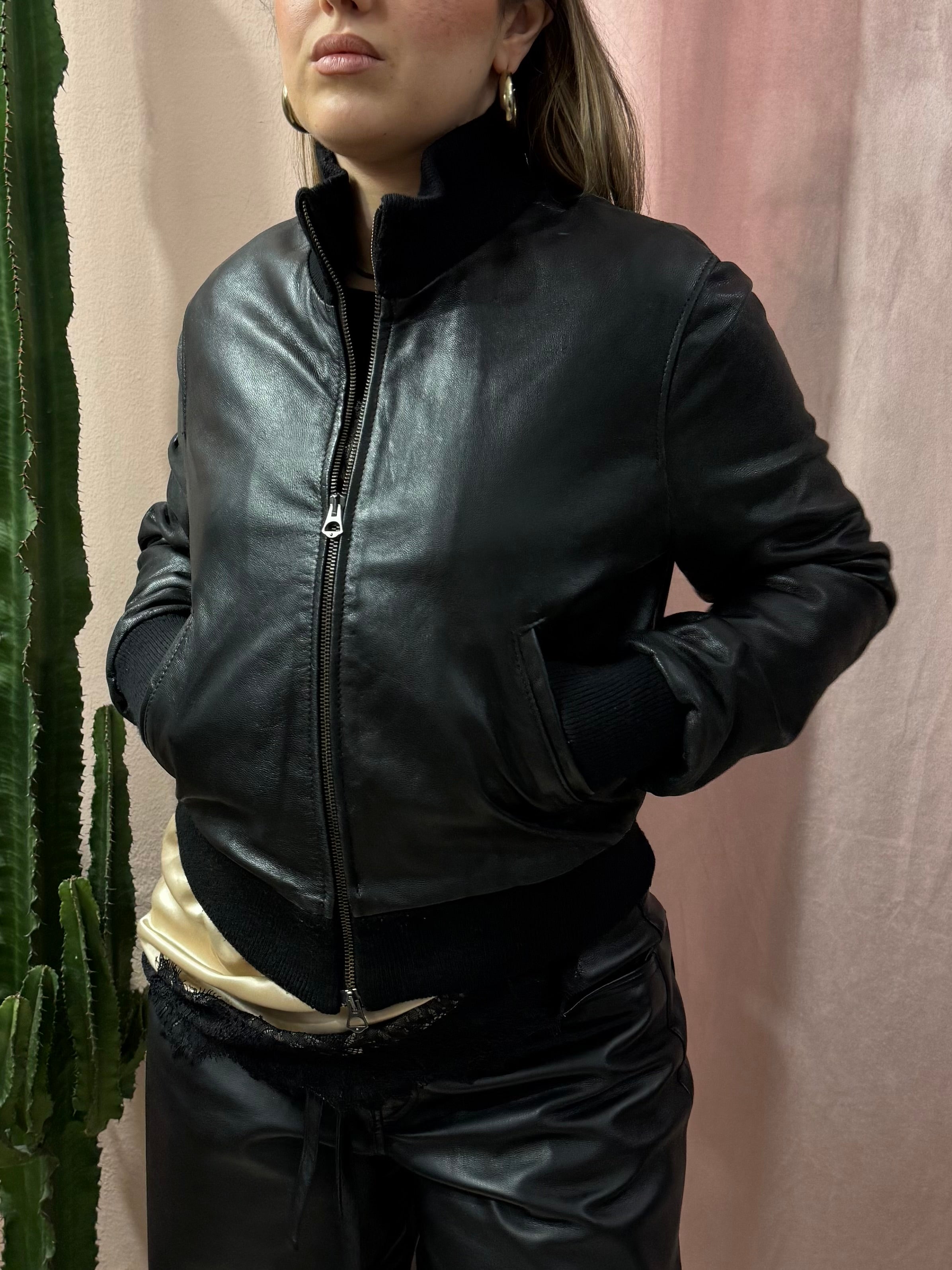 Giacca in vera pelle 00s