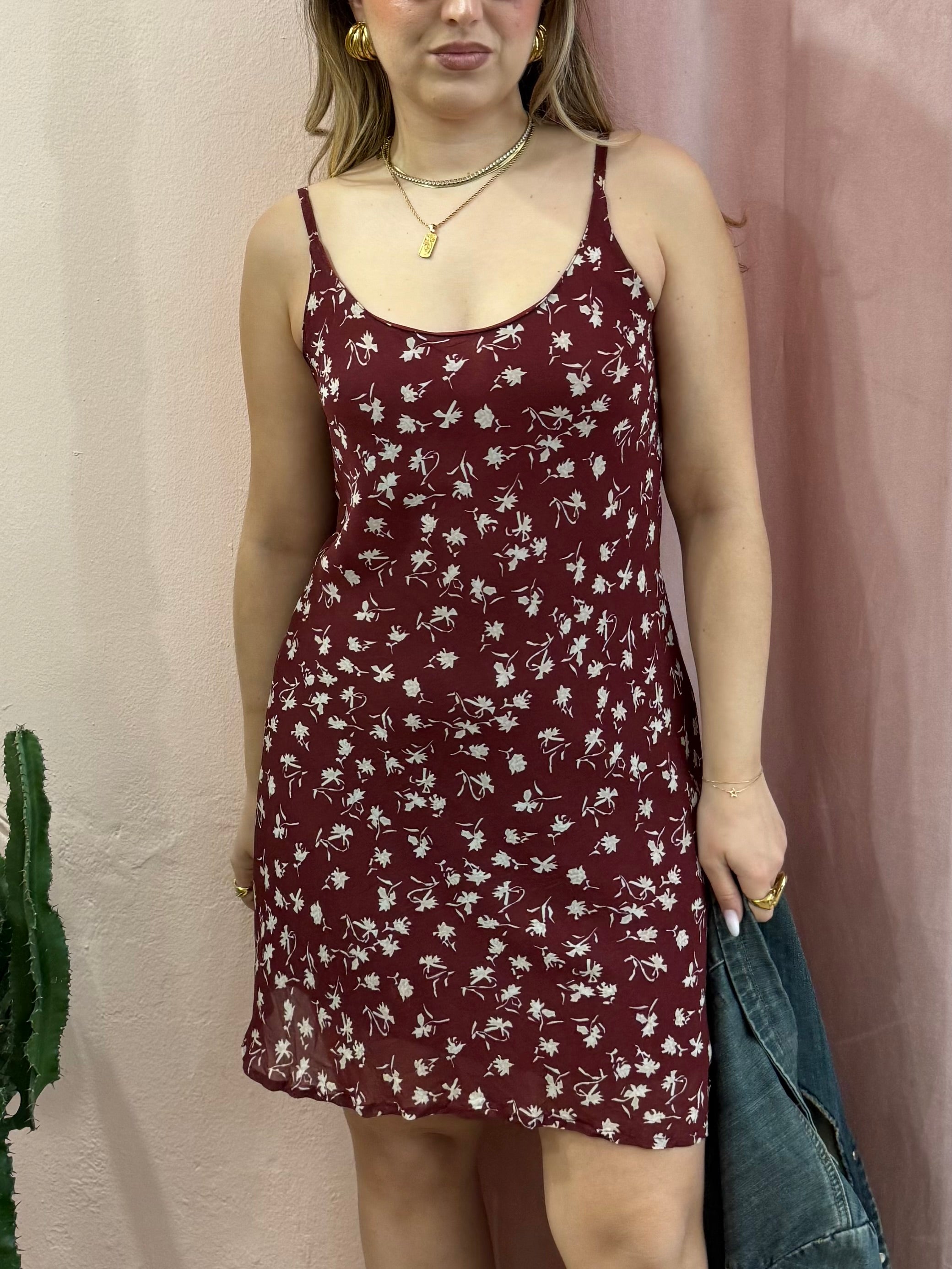 Vestito Sportstaff bordeaux in fantasia