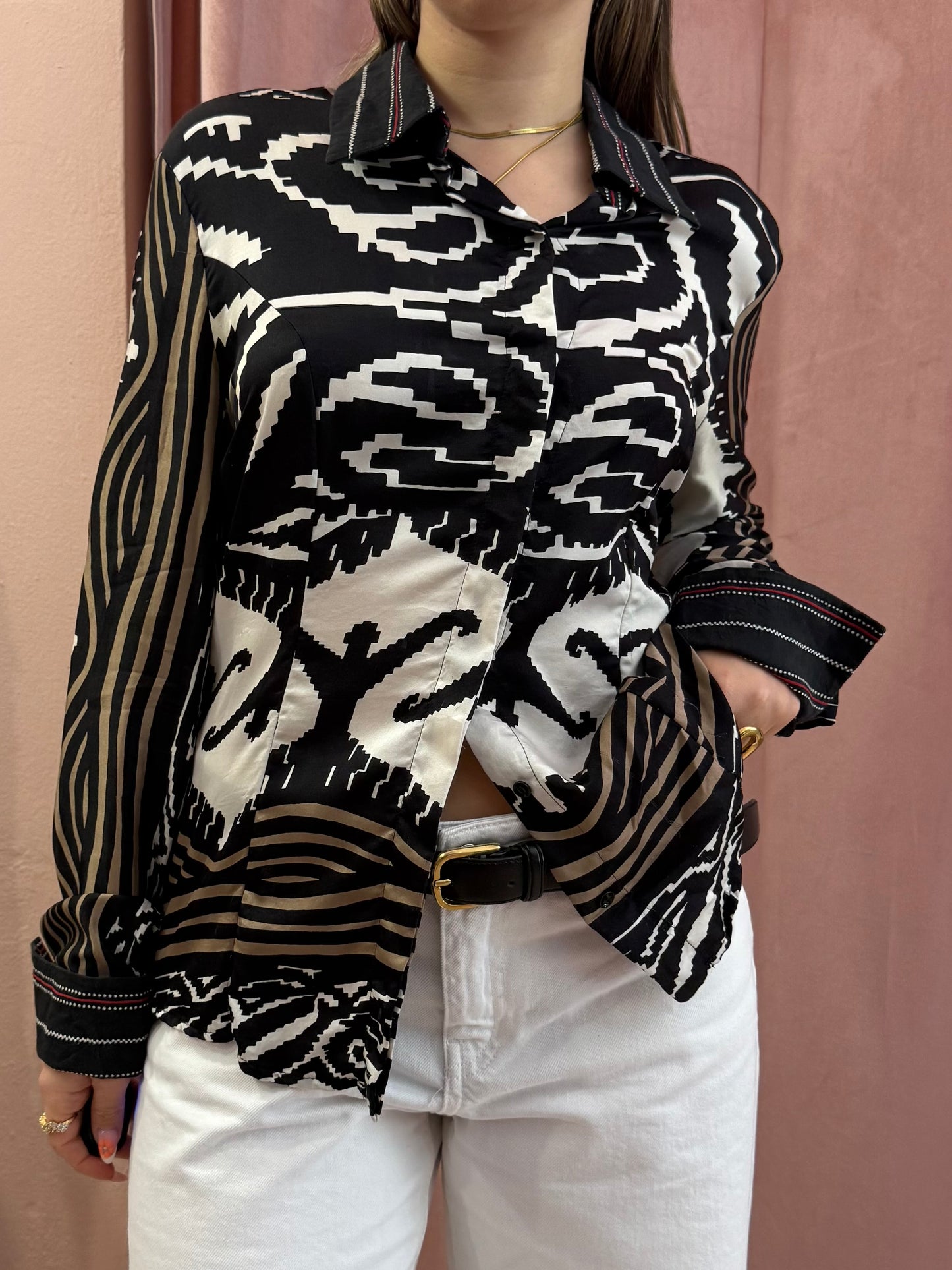 Camicia Gianfranco Ferrè vintage misto seta