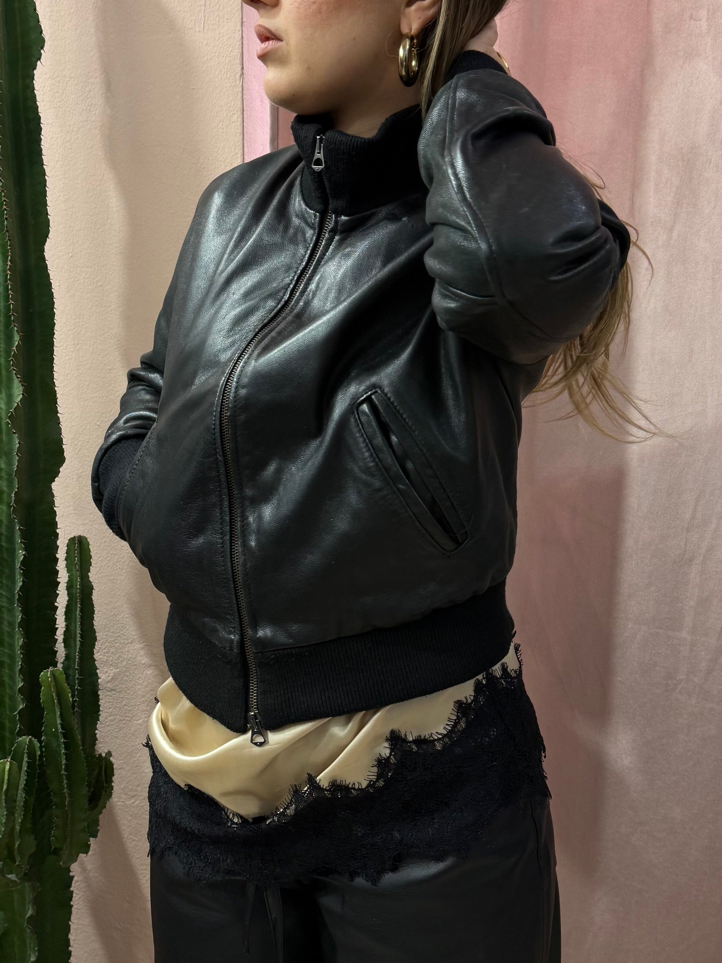 Giacca in vera pelle 00s
