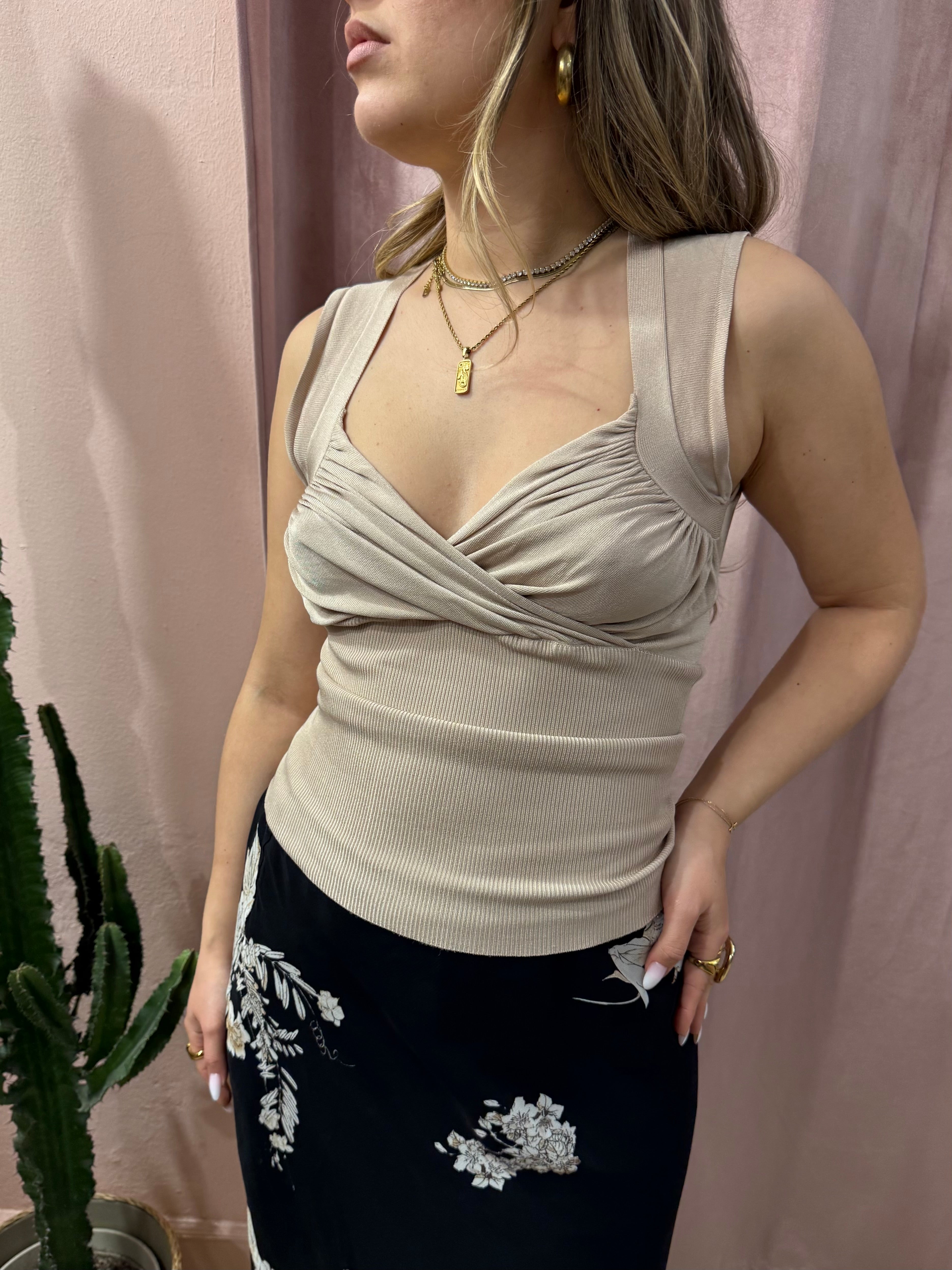 Top Guess 00s beige