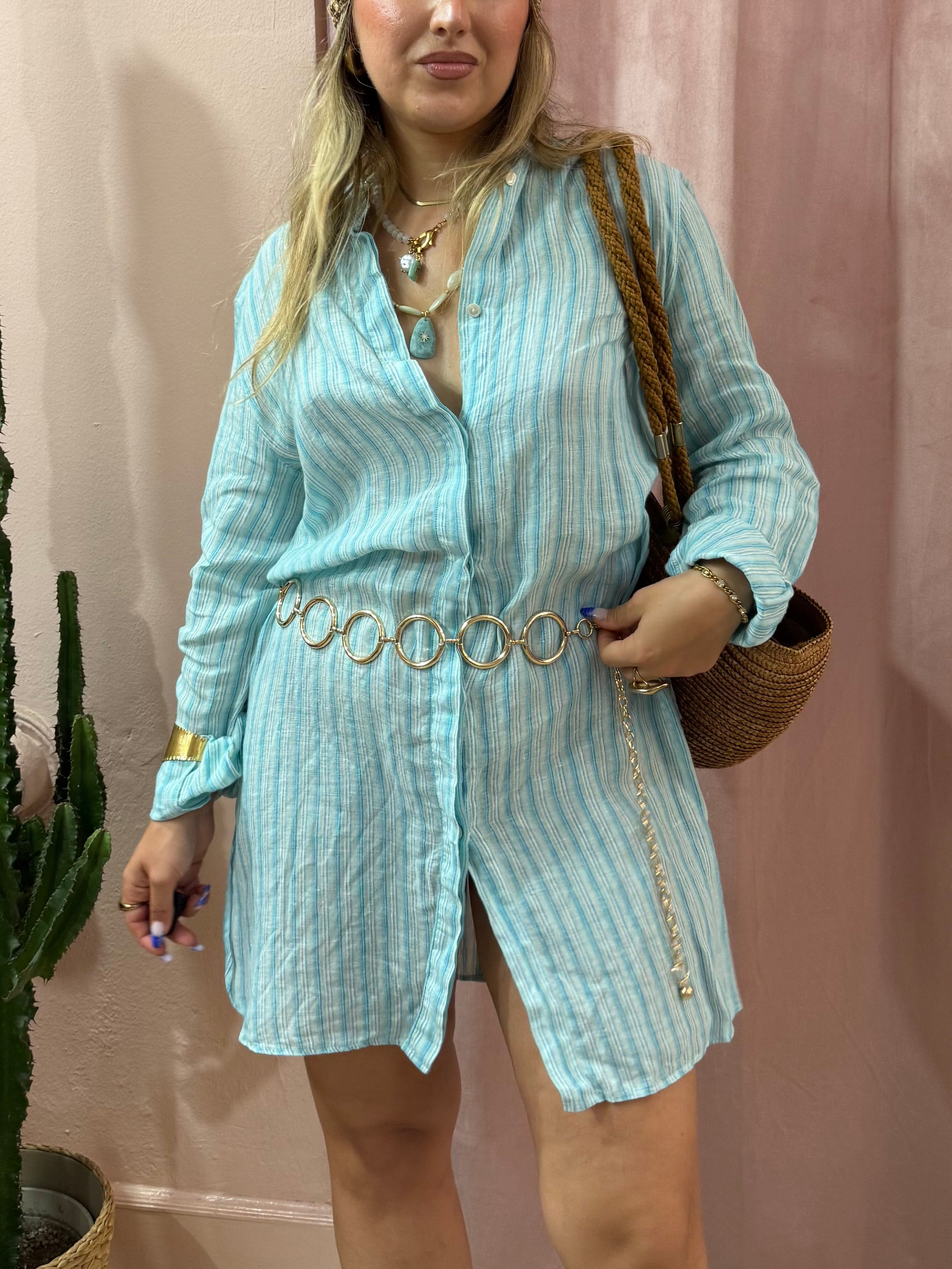 Maxi camicione Max Mara in lino