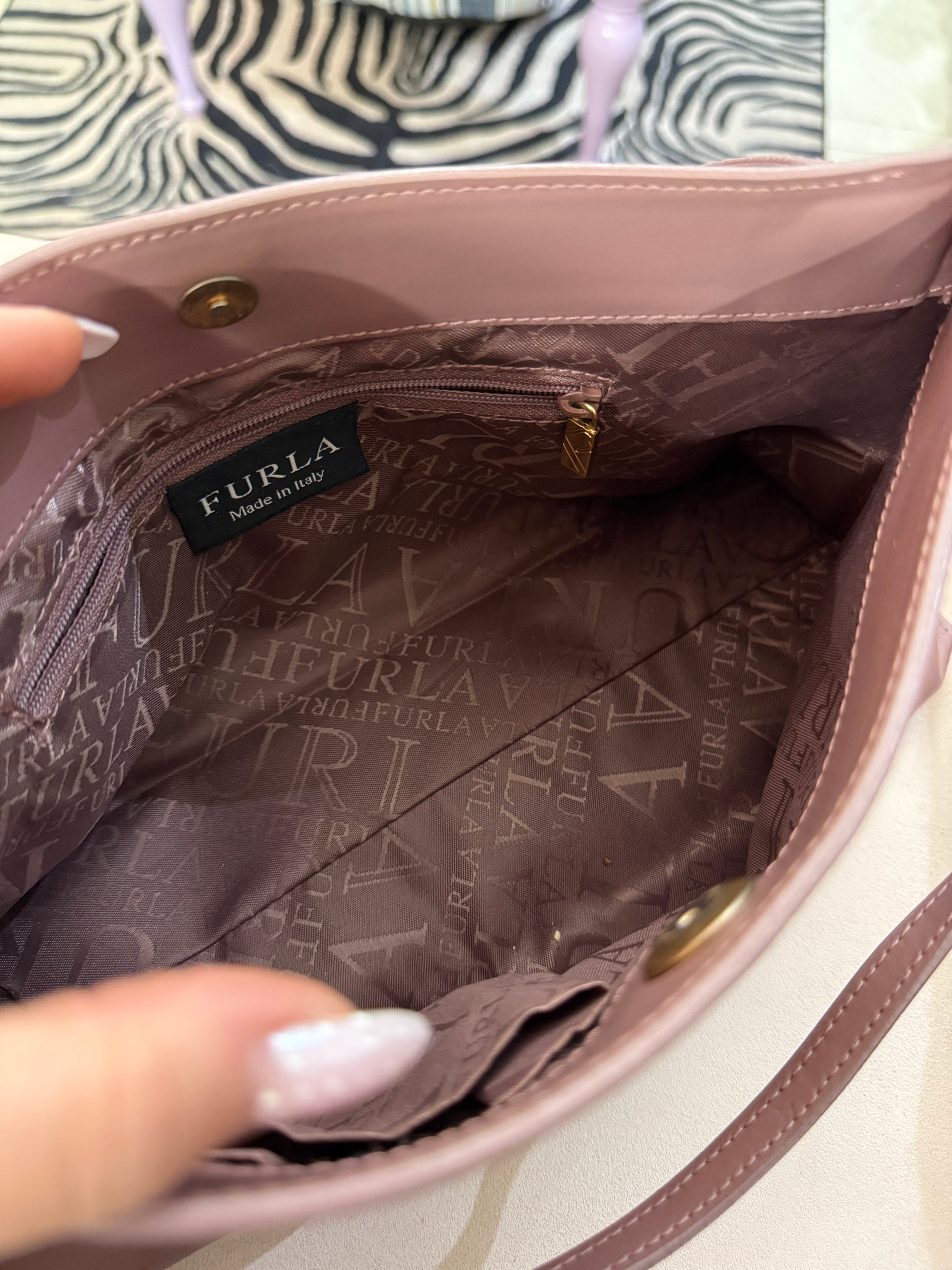 Borsa Furla in pelle rosa antico