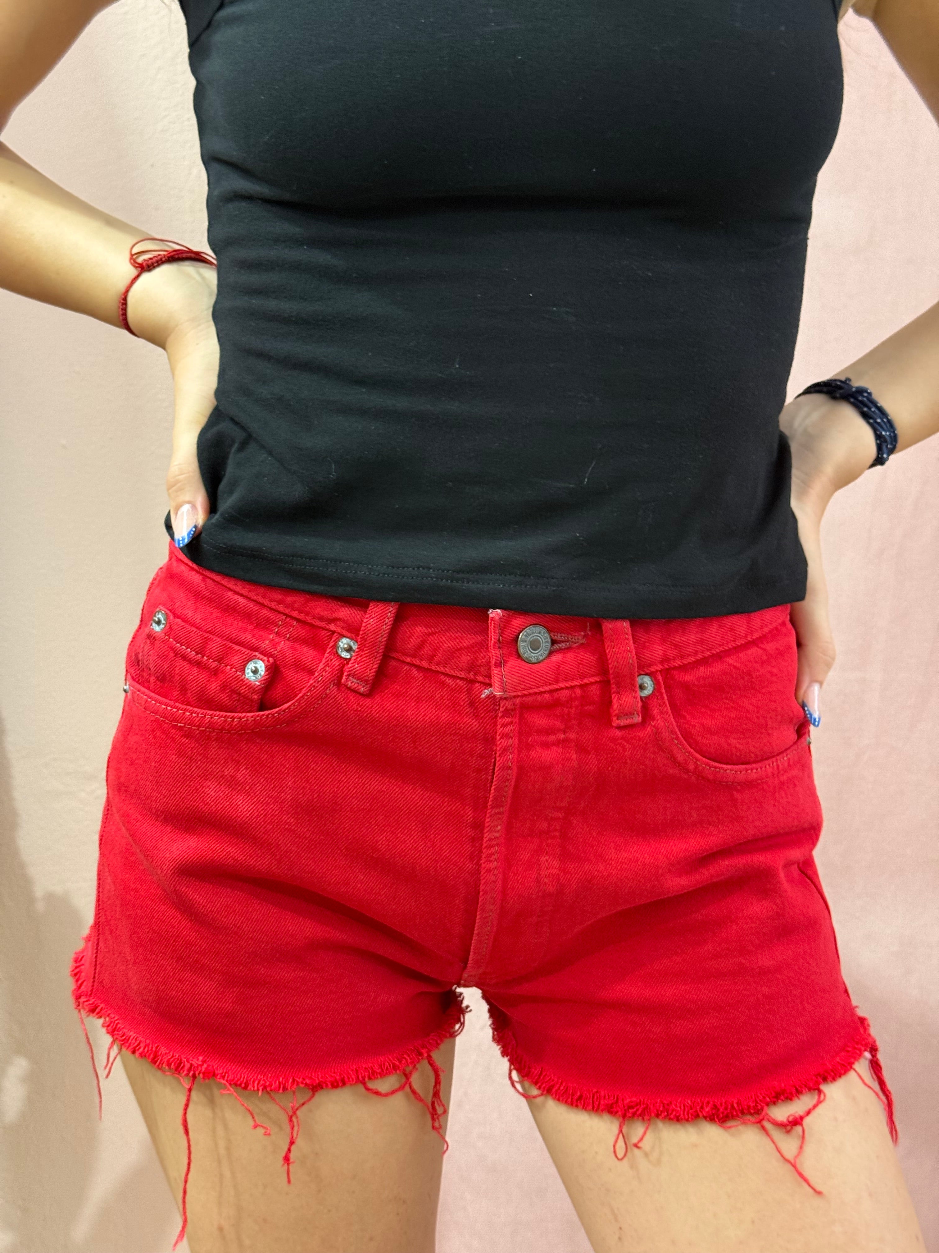 Shorts Levis vintage rosso
