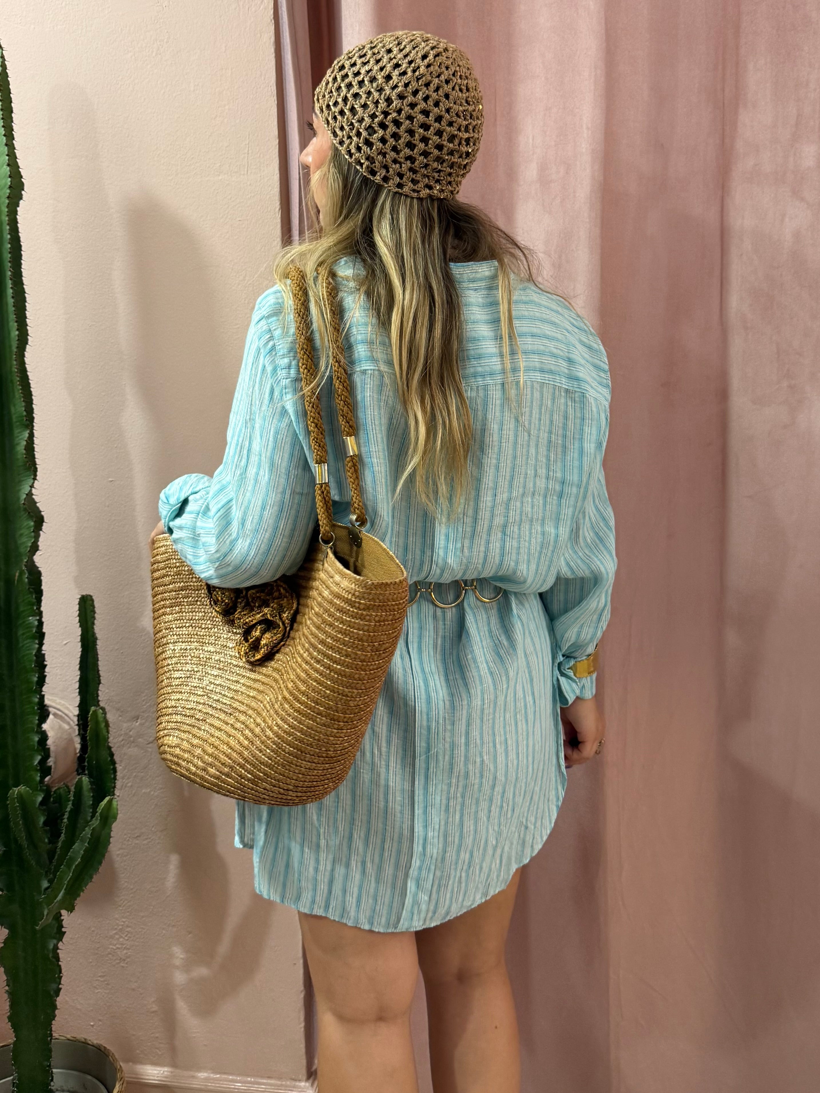 Maxi camicione Max Mara in lino