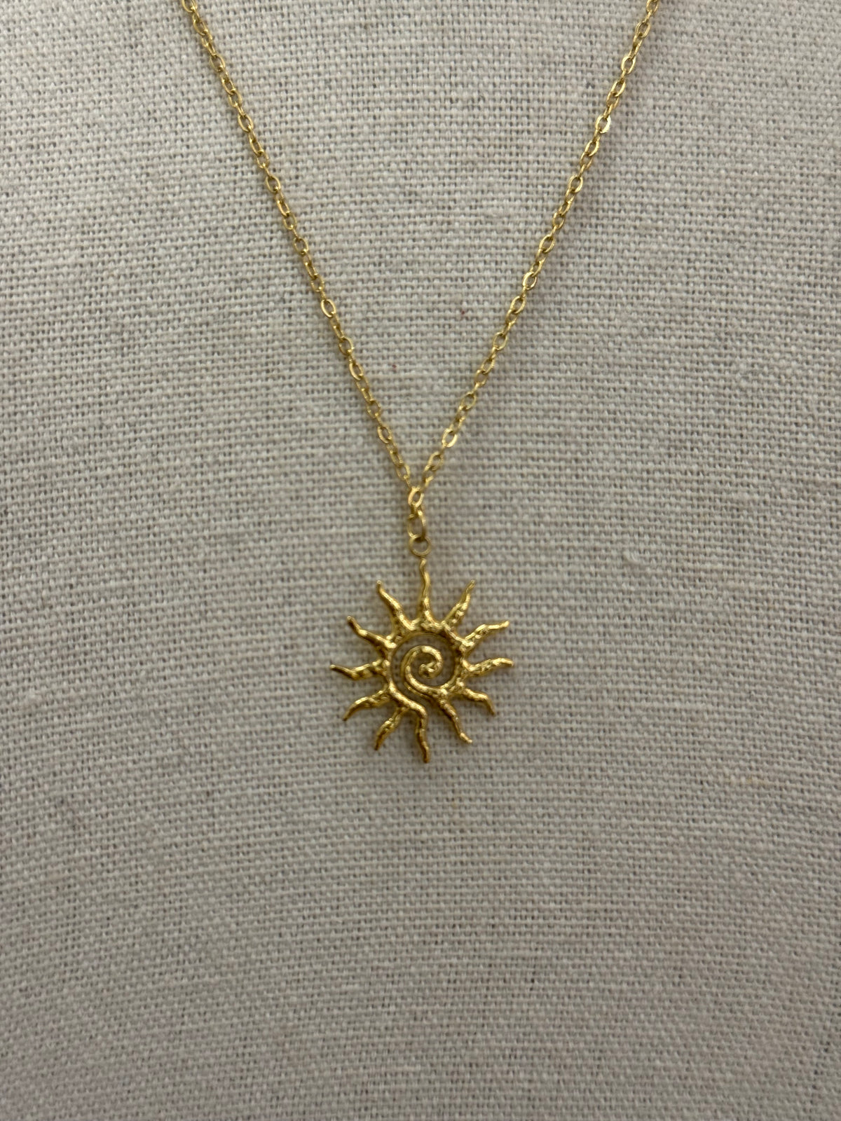 Collana con sole y2k mini | gold silver
