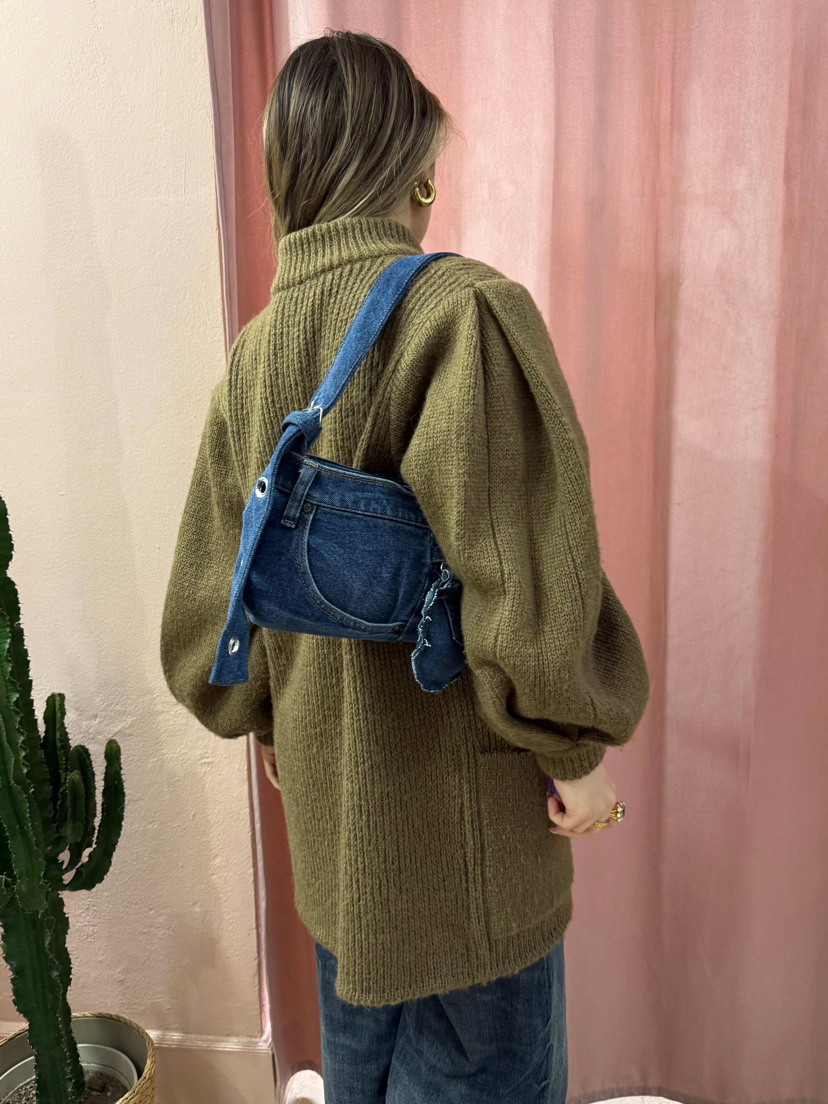 Borsa baguette Levis upcycling