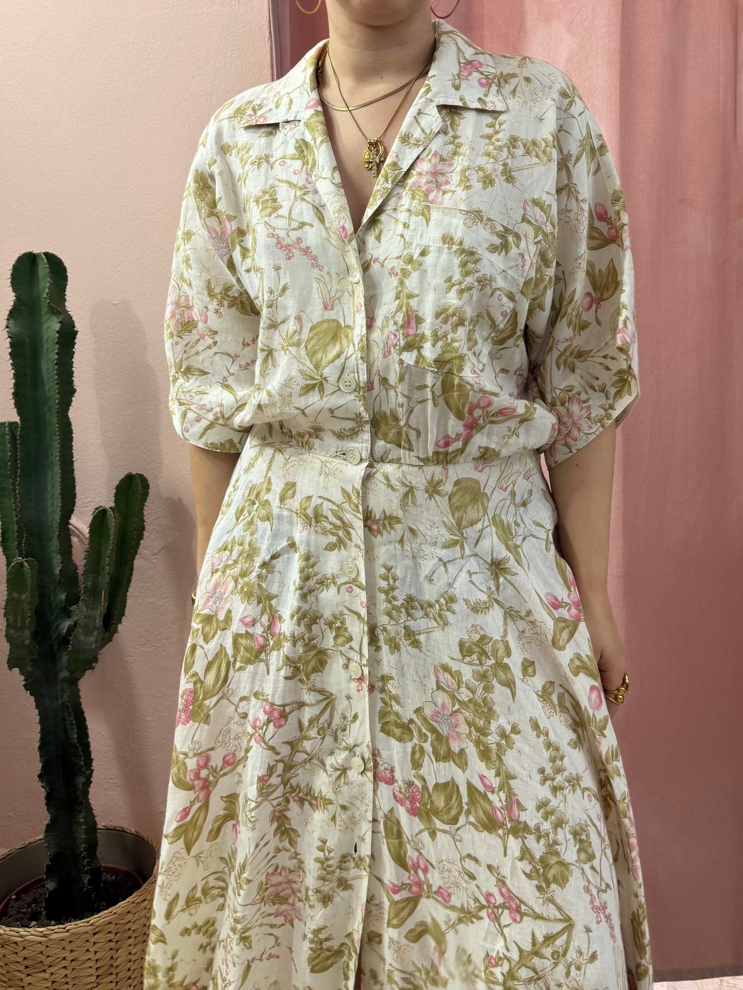 Maxi vestito Marella in puro lino