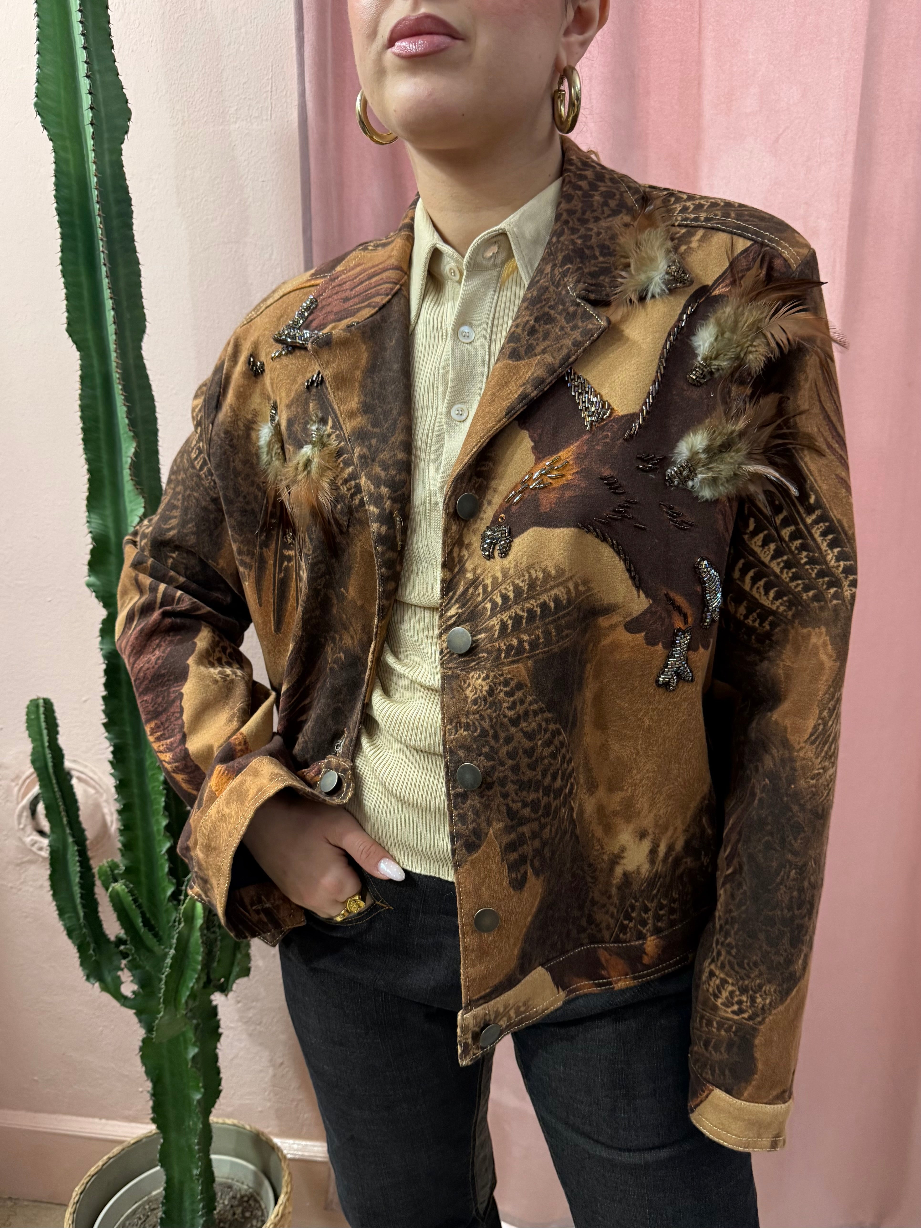 Giacca vintage ricamata